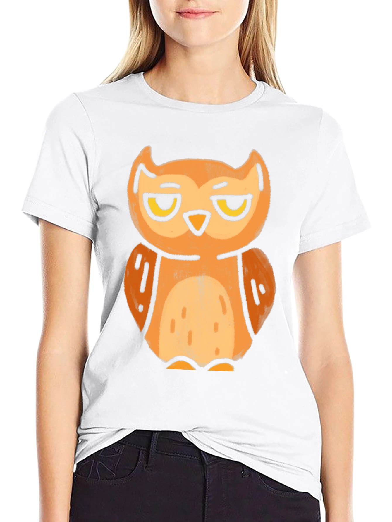 Grumpy Owl Graphic Tee - Unisex Black T-Shirt
