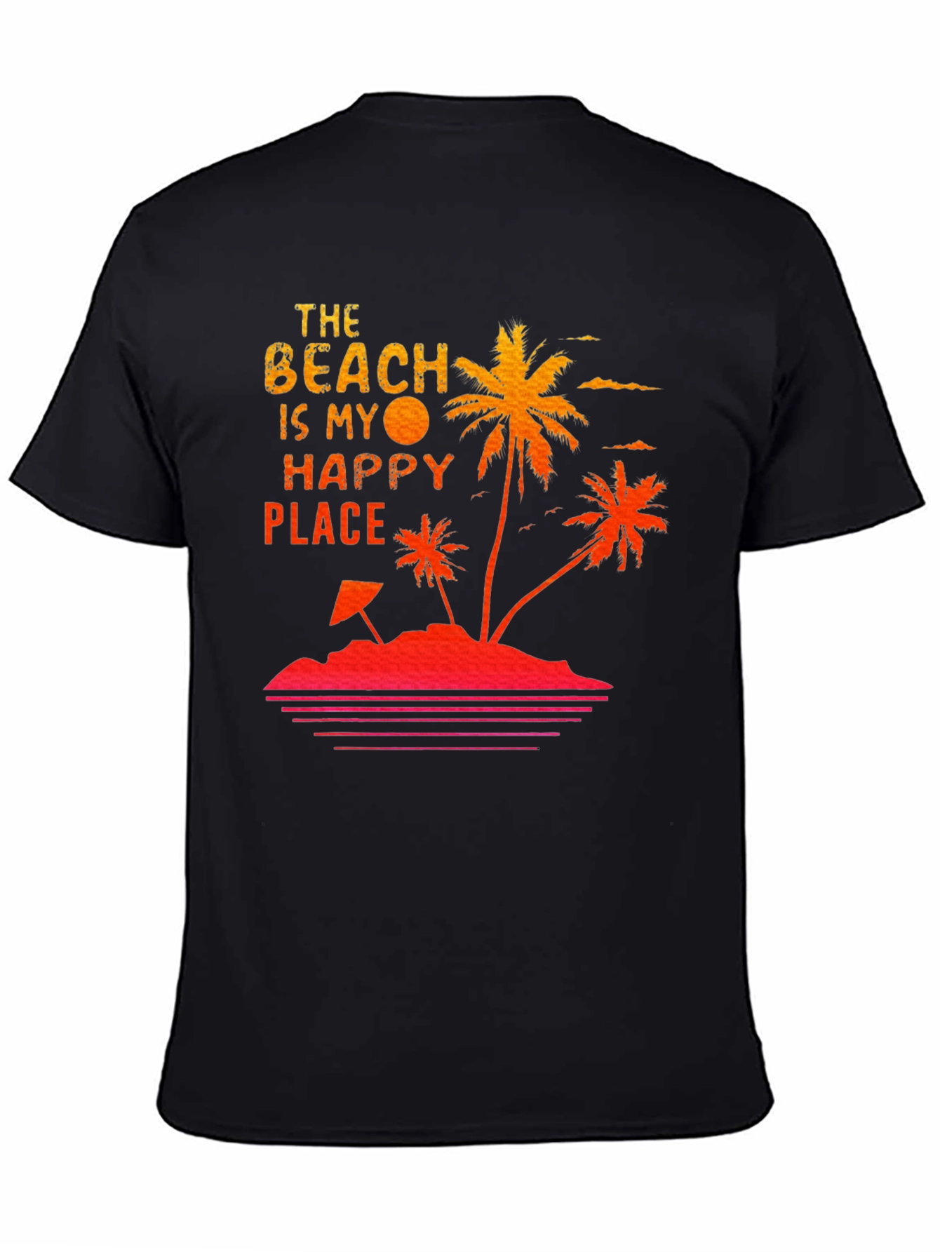Beach Happy Place T-Shirt Summer Vacation Tee