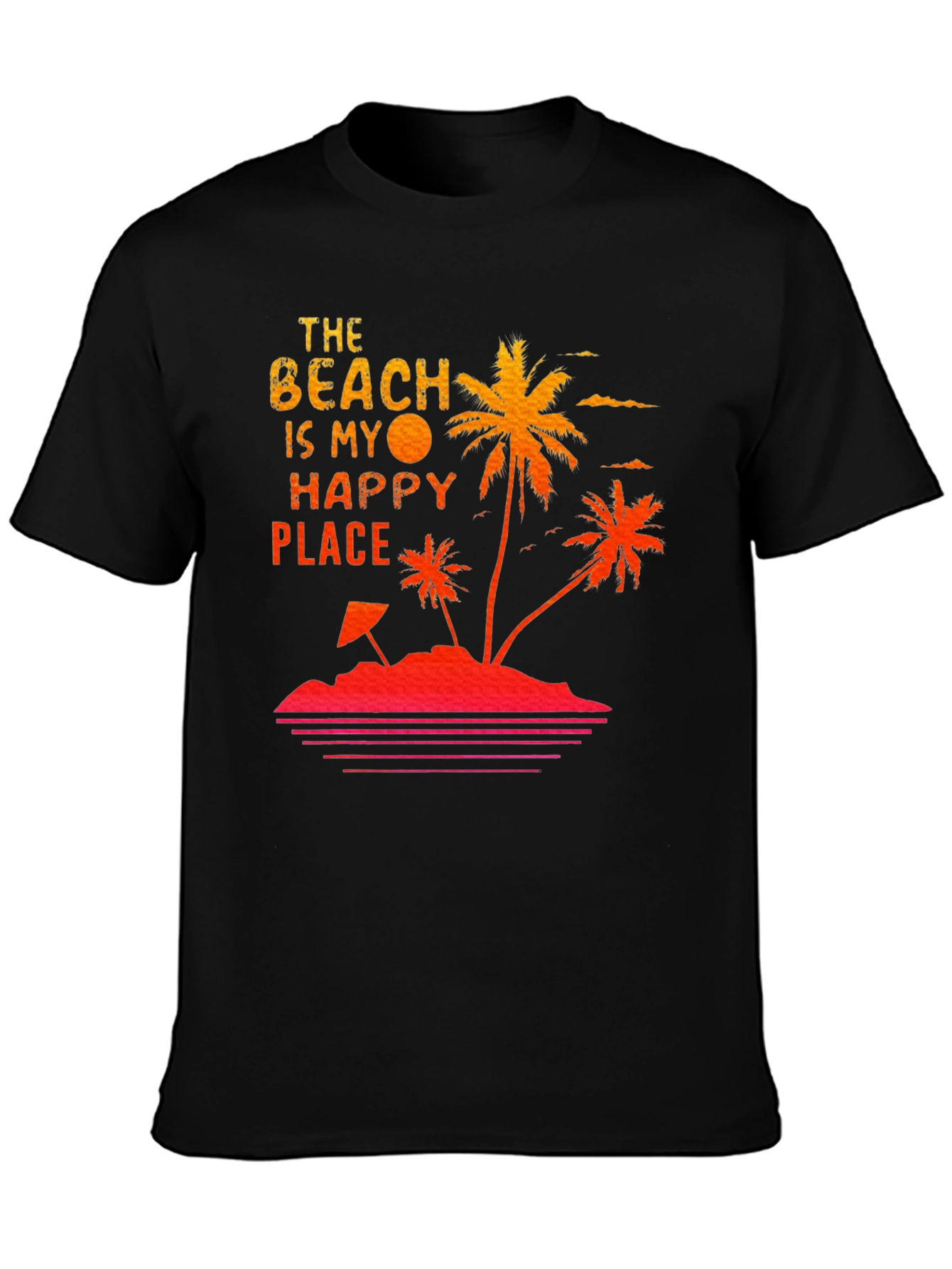 Beach Happy Place T-Shirt Summer Vacation Tee