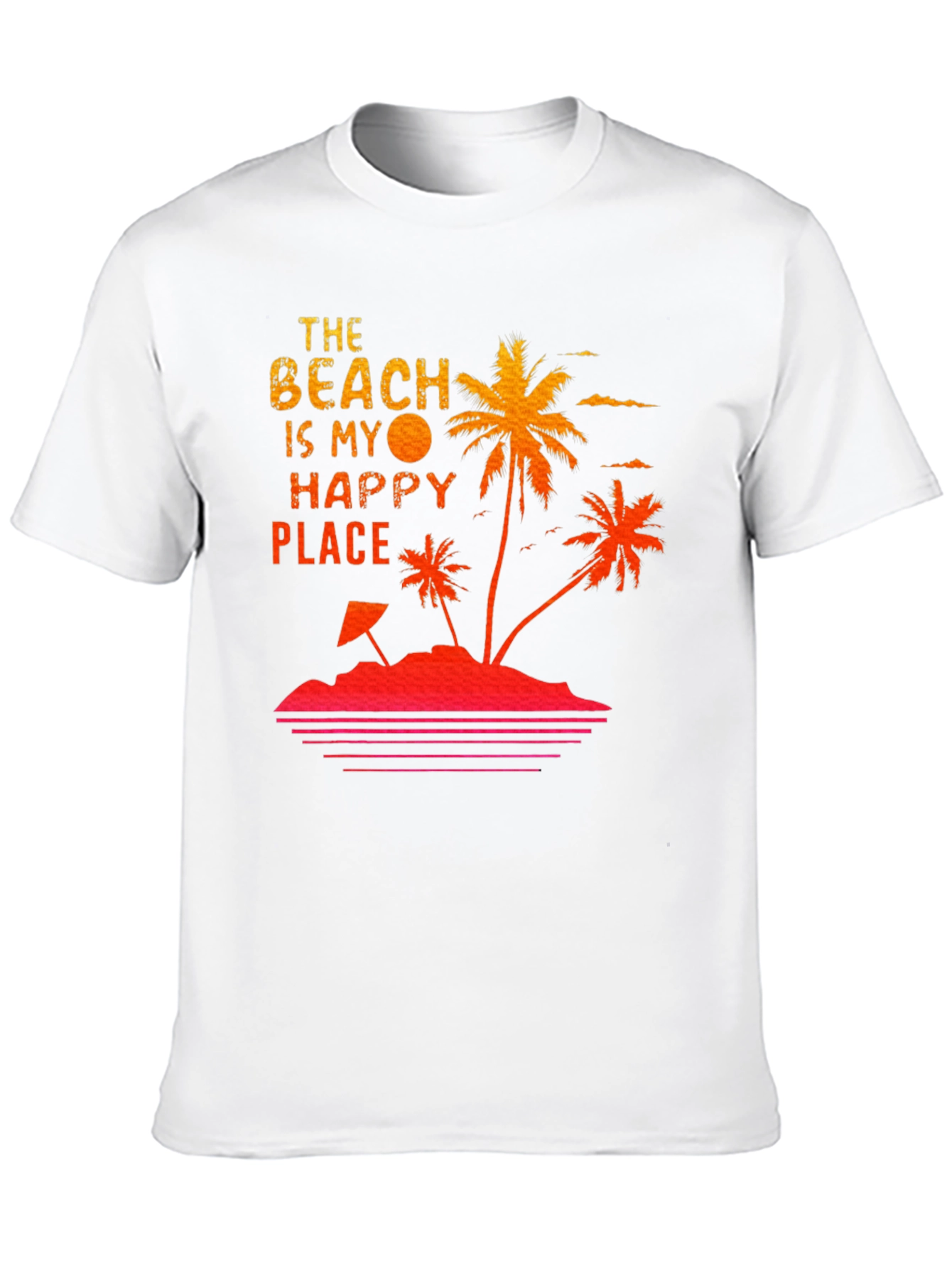 Beach Happy Place T-Shirt Summer Vacation Tee