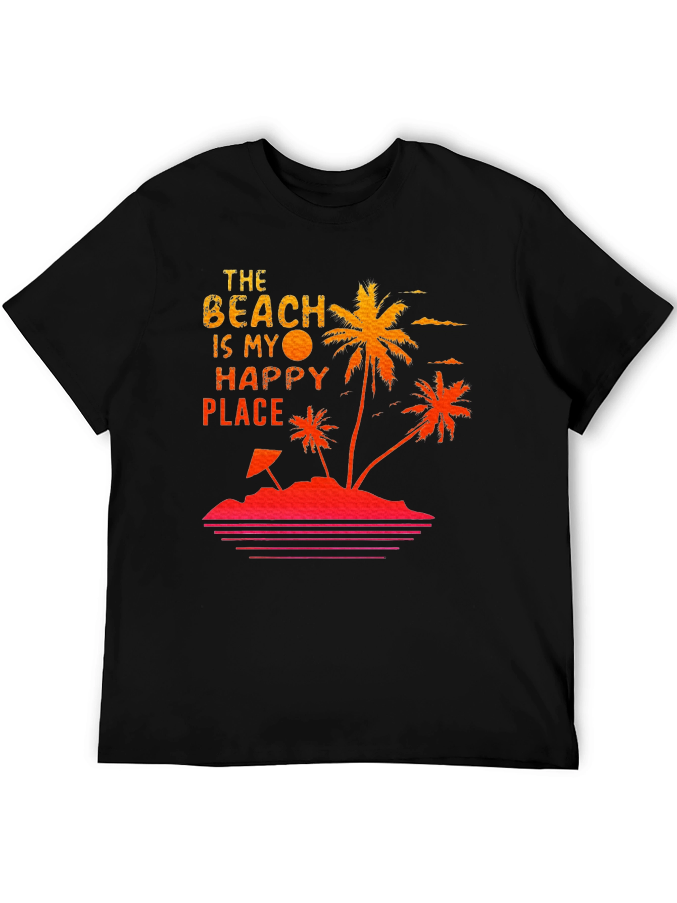 Beach Happy Place T-Shirt Summer Vacation Tee