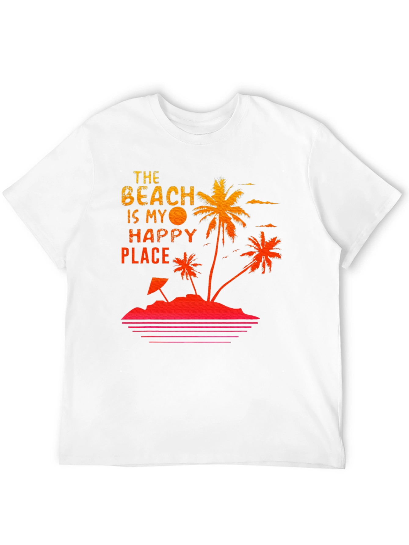 Beach Happy Place T-Shirt Summer Vacation Tee