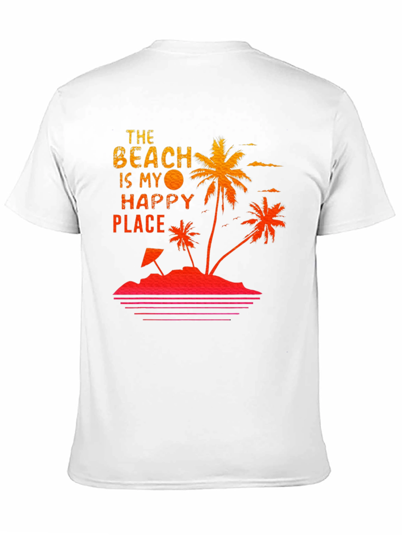 Beach Happy Place T-Shirt Summer Vacation Tee