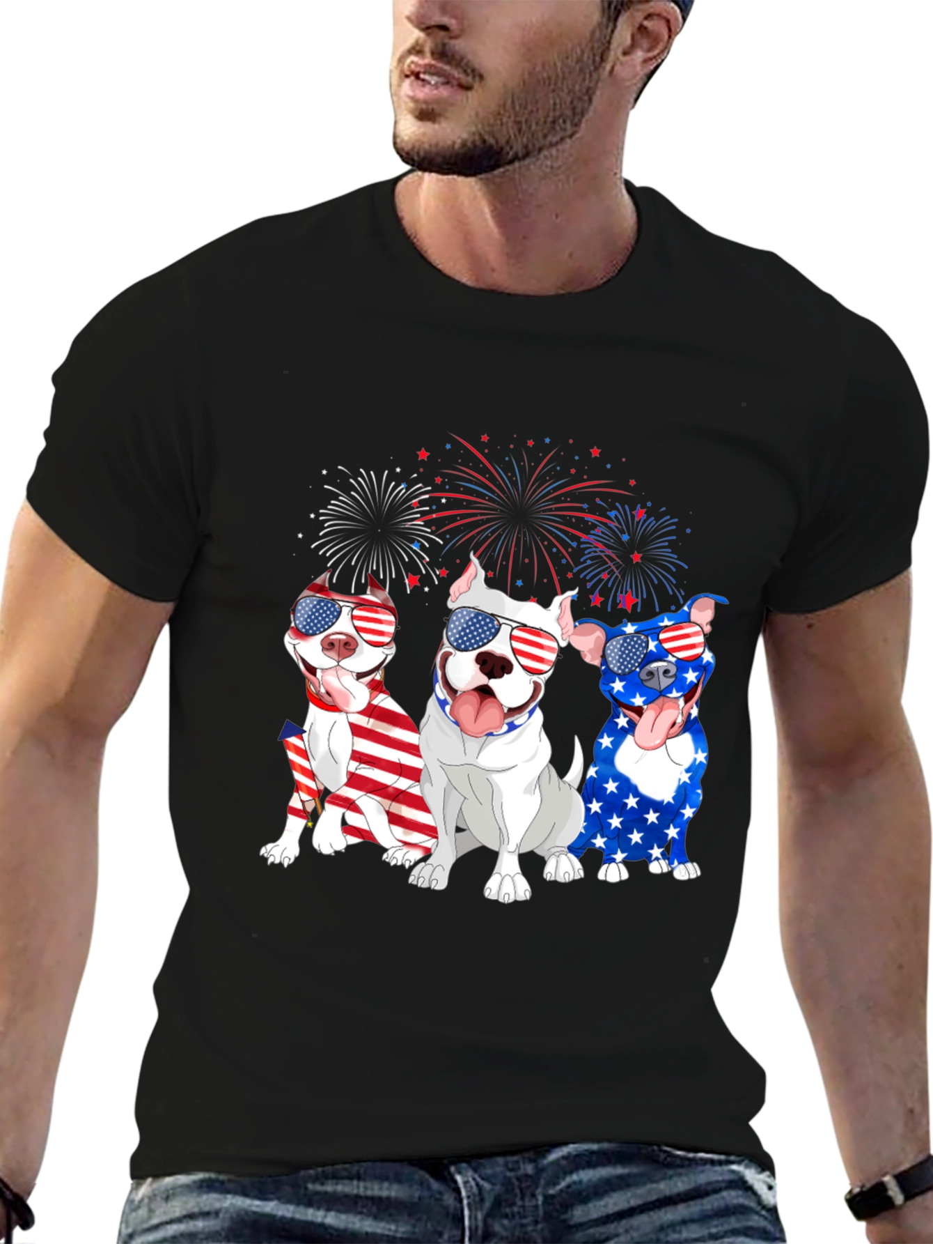 Patriotic Pitbulls Tee
