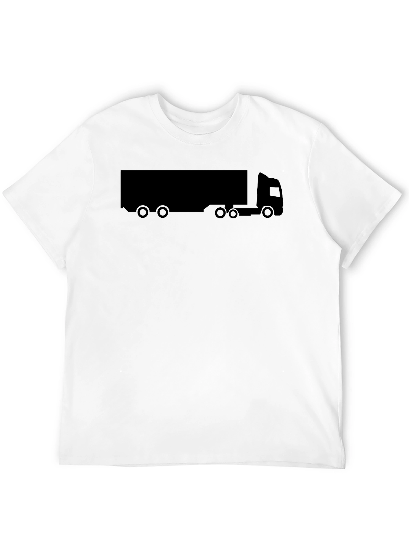 Trucker T-Shirt - Black Graphic Tee