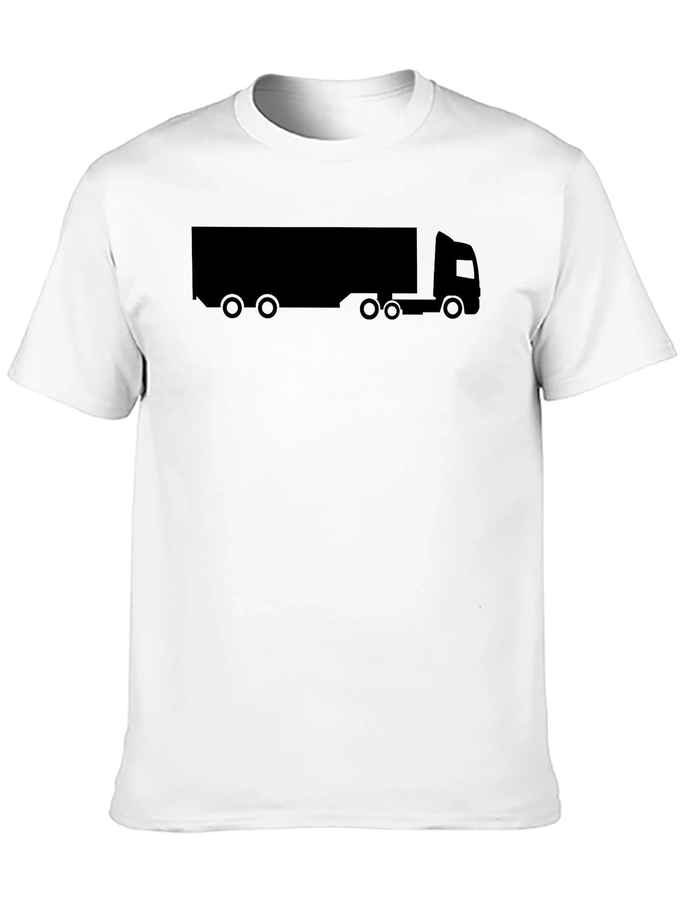 Trucker T-Shirt - Black Graphic Tee