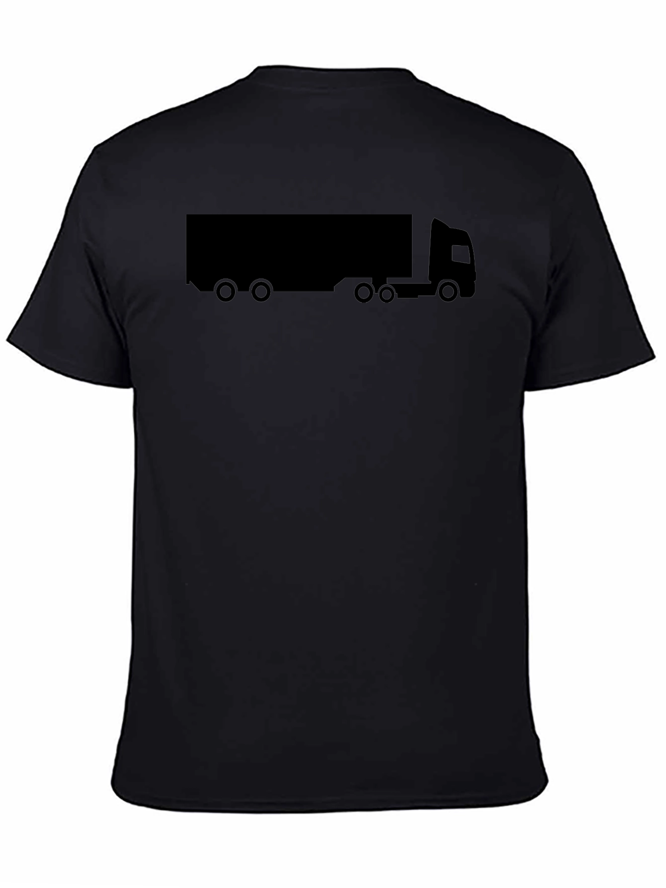 Trucker T-Shirt - Black Graphic Tee
