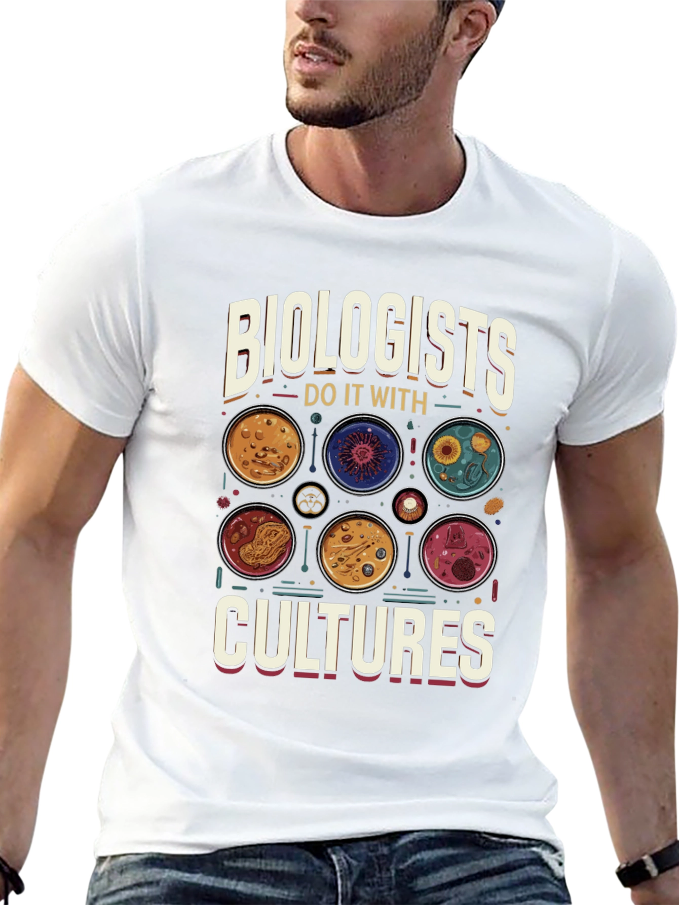 Biologists Do It With Cultures Graphic T-Shirt