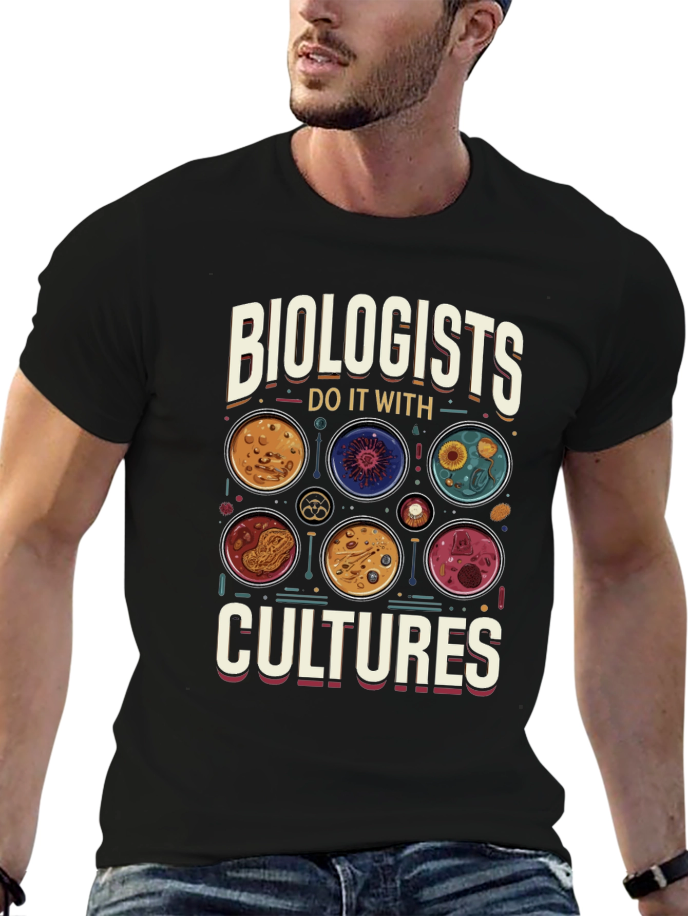 Biologists Do It With Cultures Graphic T-Shirt