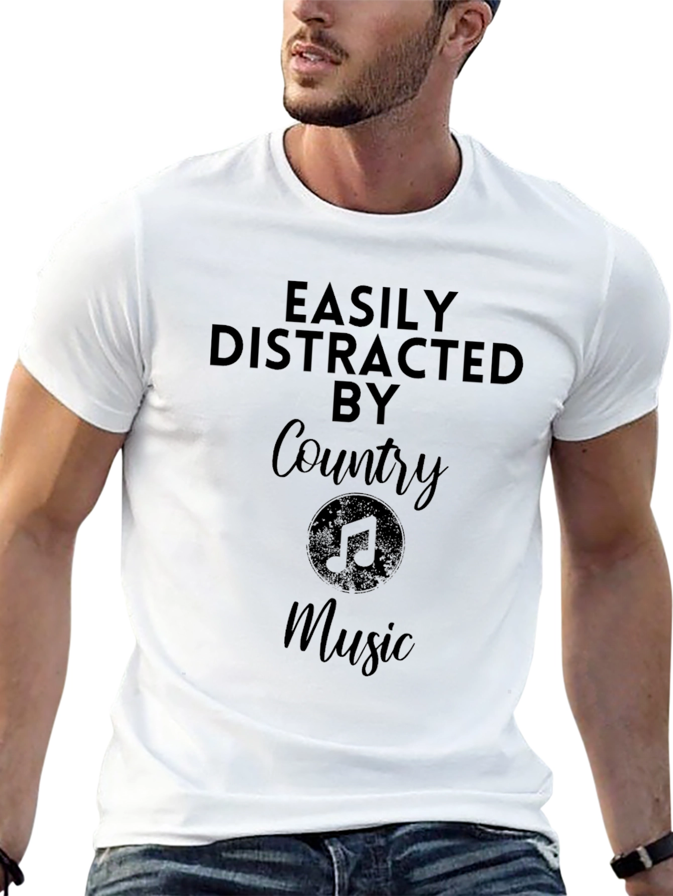 Easily Distracted by Country Music T-Shirt