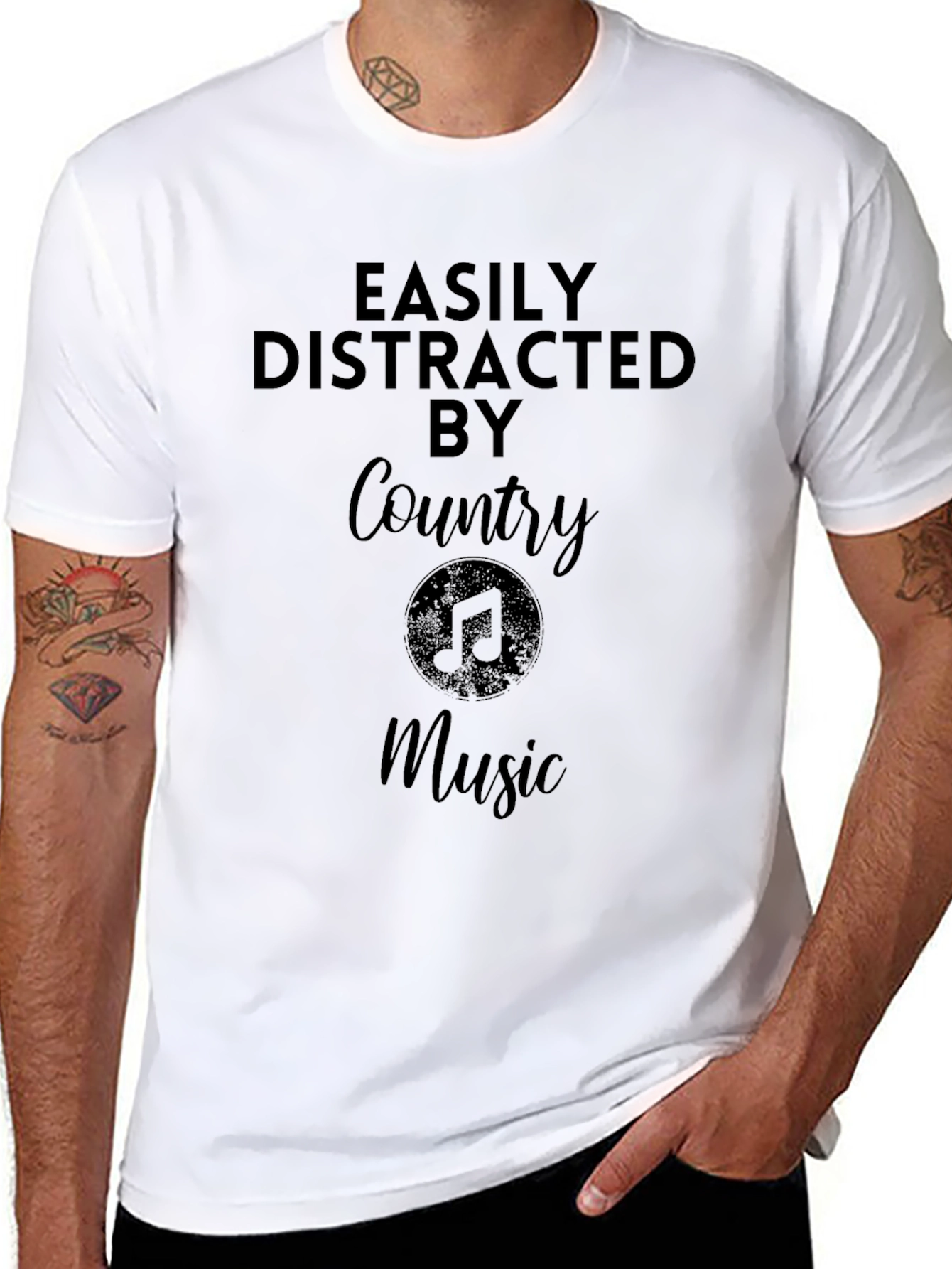 Easily Distracted by Country Music T-Shirt