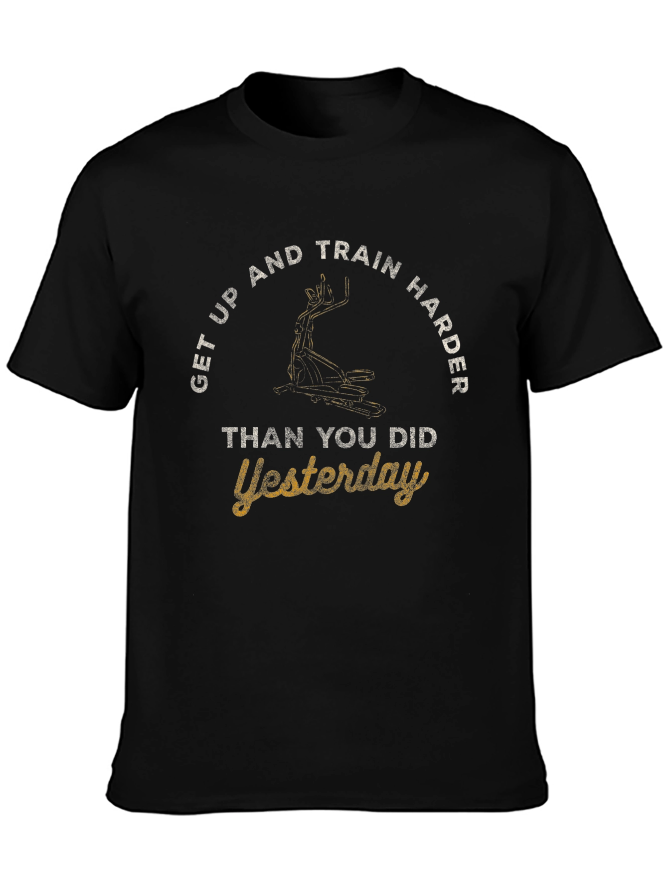 Train Harder T-Shirt - Motivational Fitness Apparel