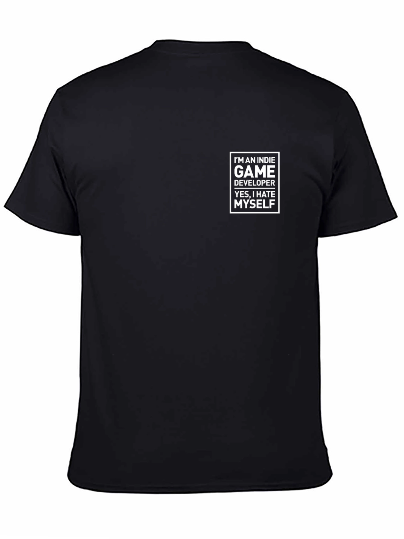 Indie Game Developer Humor T-Shirt - Black