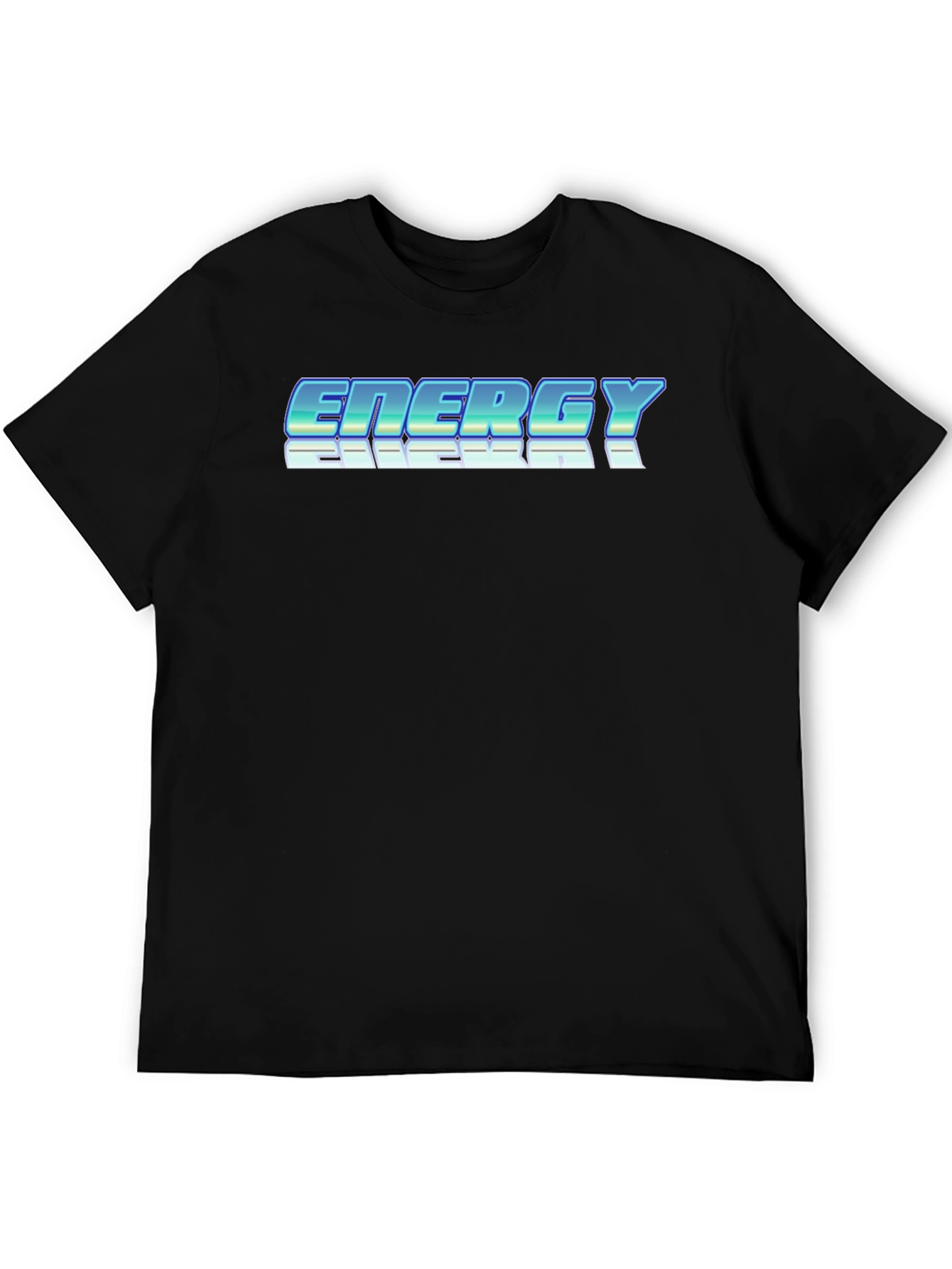 Energy Retro Graphic Black T-Shirt