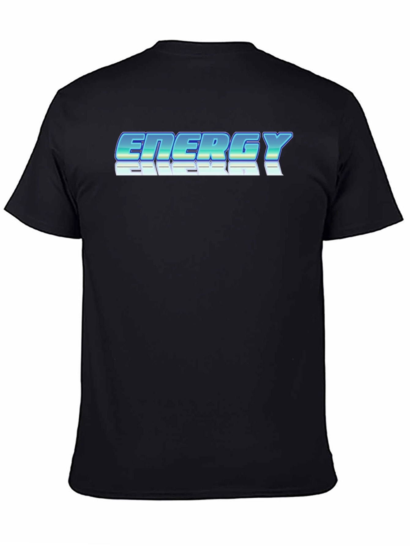 Energy Retro Graphic Black T-Shirt