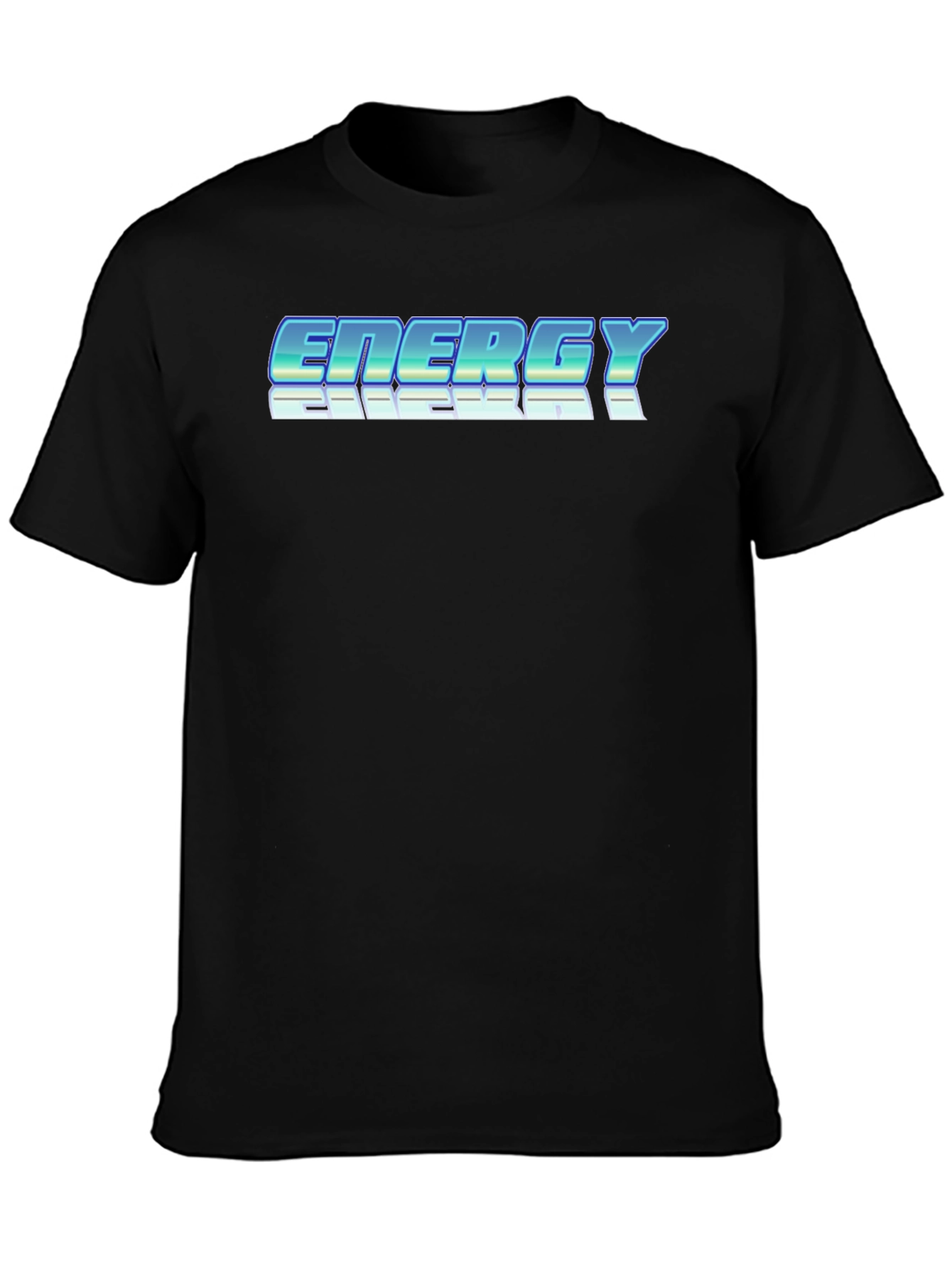Energy Retro Graphic Black T-Shirt