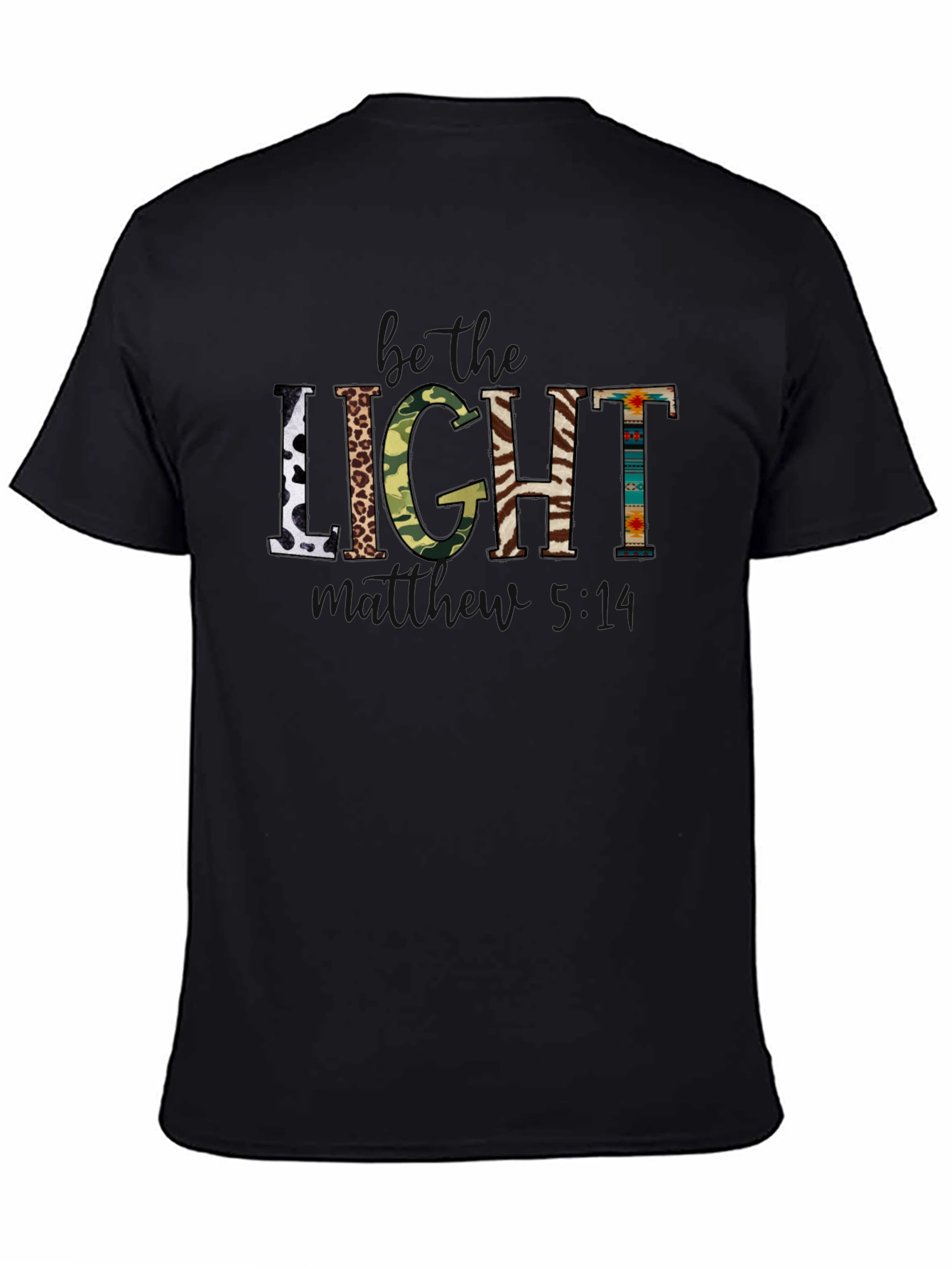 Be the Light Graphic Print Crew Neck T-Shirt