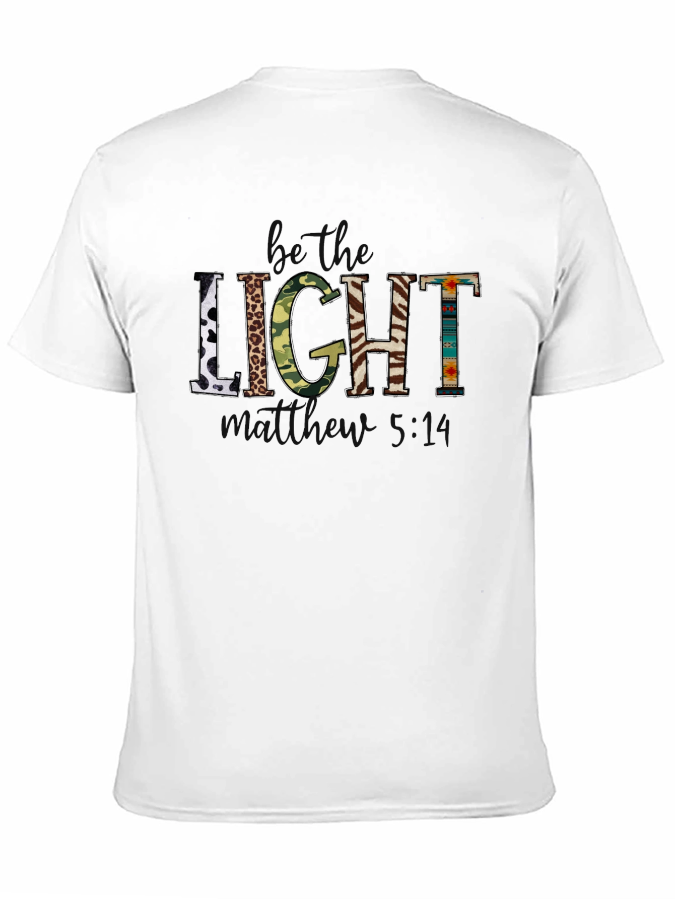 Be the Light Graphic Print Crew Neck T-Shirt
