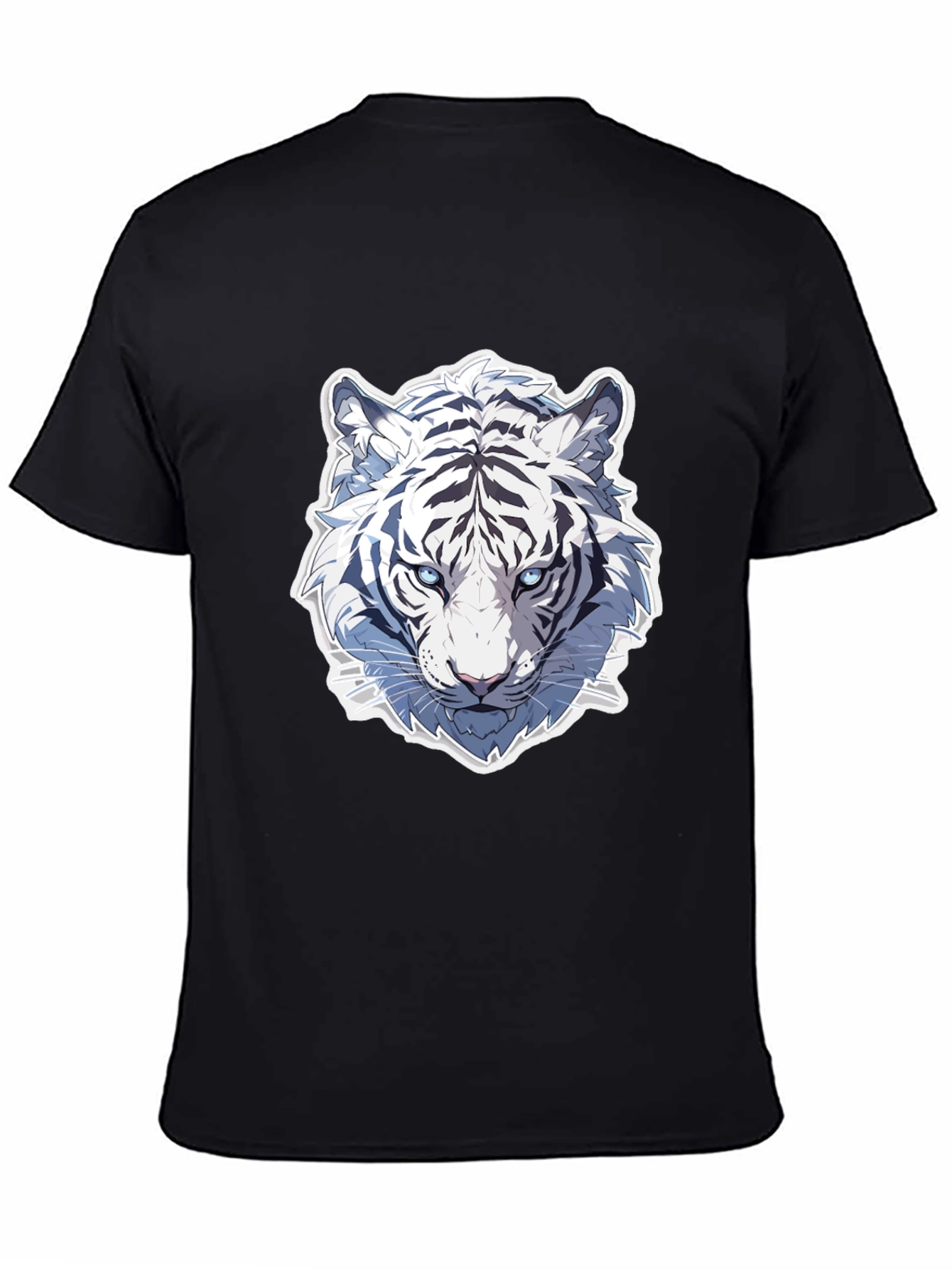 White Tiger Graphic Tee - Cool Animal Design