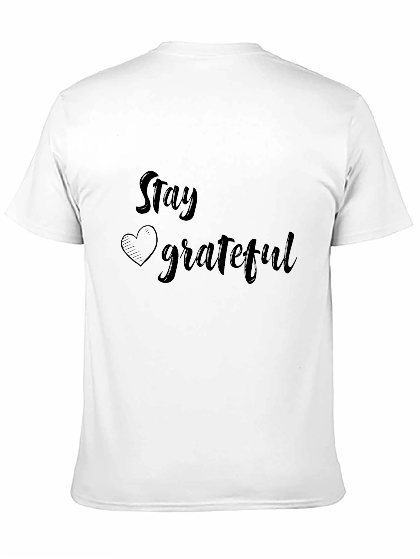 Stay Grateful Black Graphic Tee