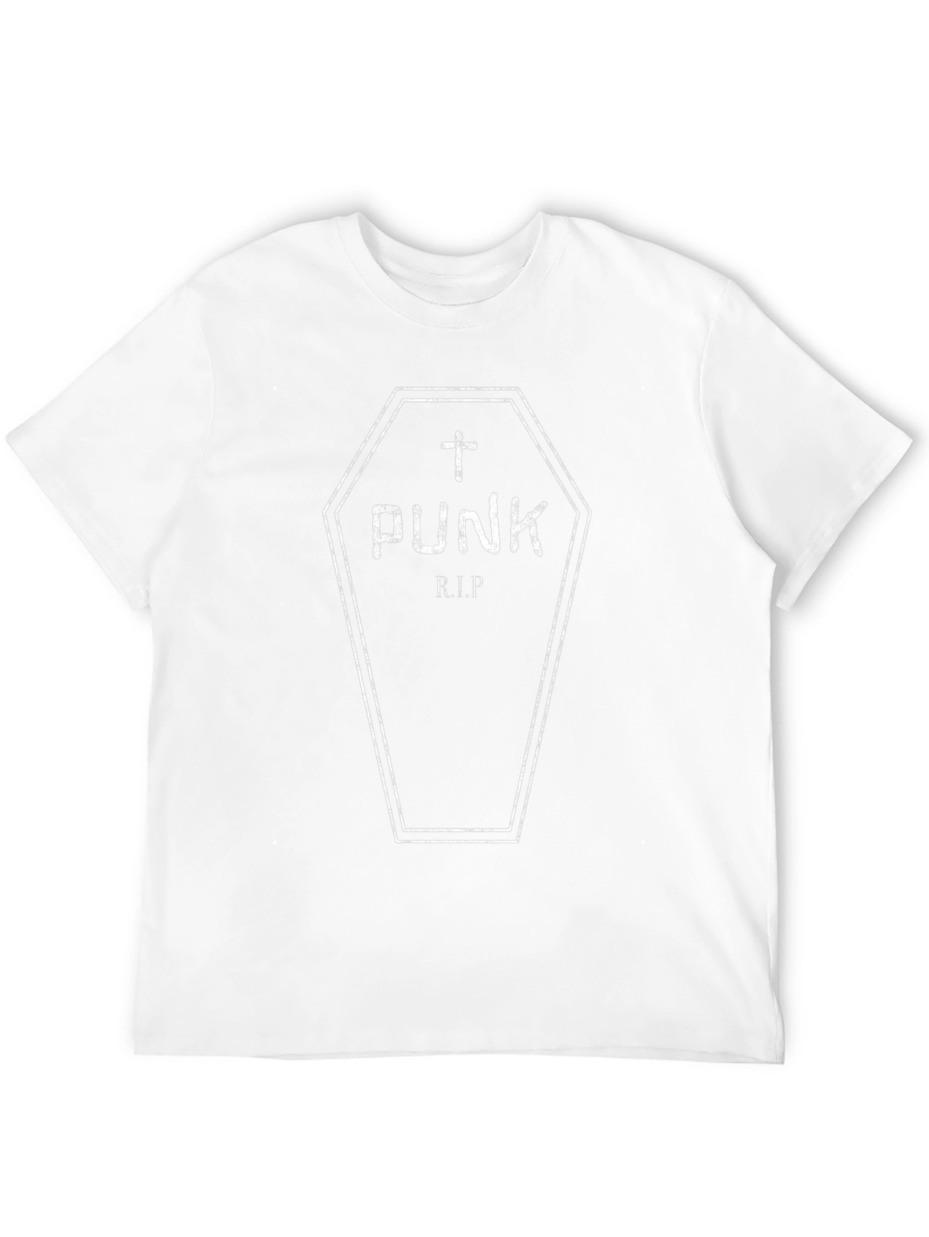 Punk RIP Coffin T-Shirt - Black Graphic Tee