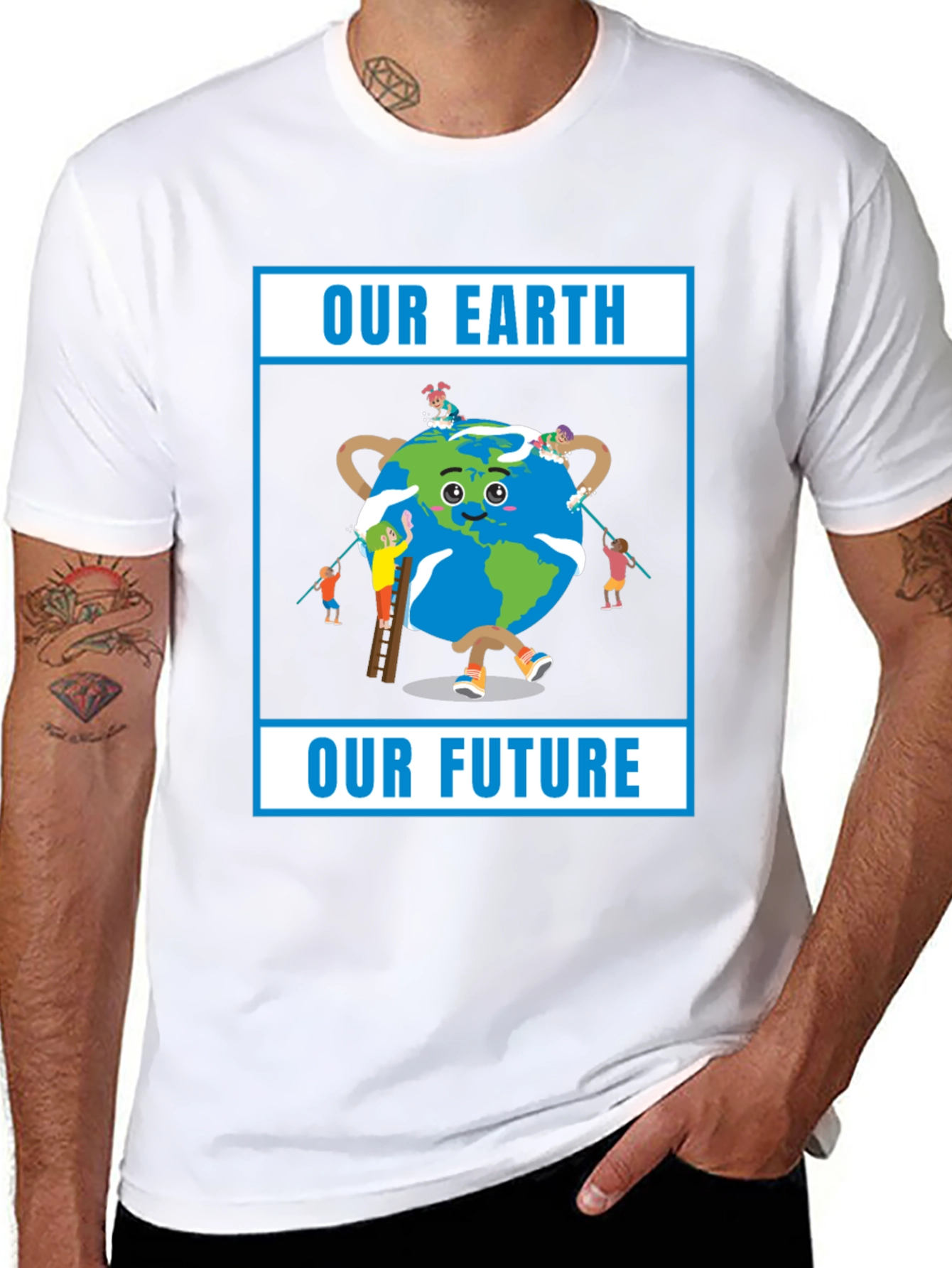 Our Earth Our Future Black T-Shirt
