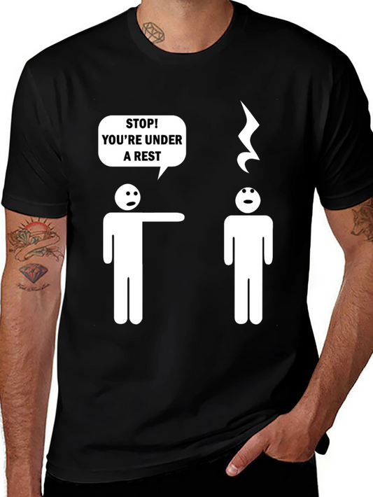 Funny Music Pun T-Shirt - Under A Rest Humor