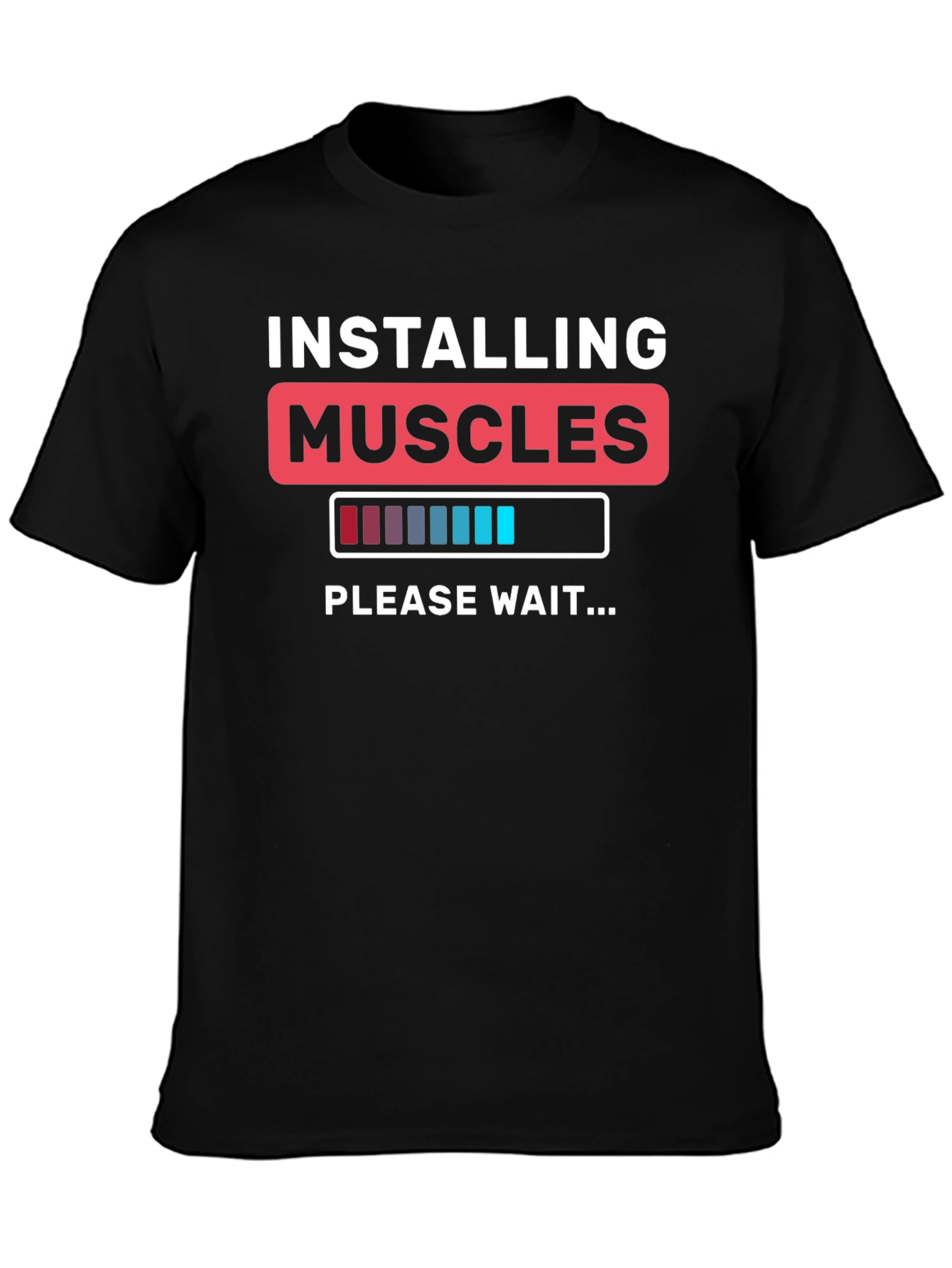 Installing Muscles Funny Gym T-Shirt