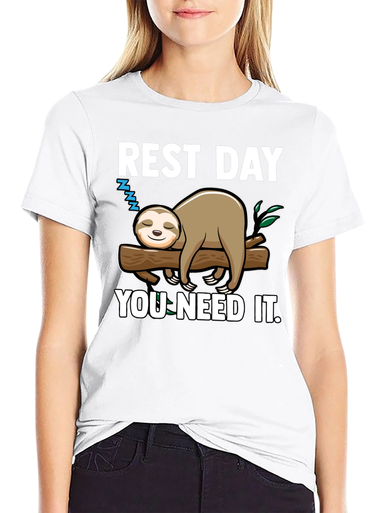 Rest Day Sloth Tee - You Need It!