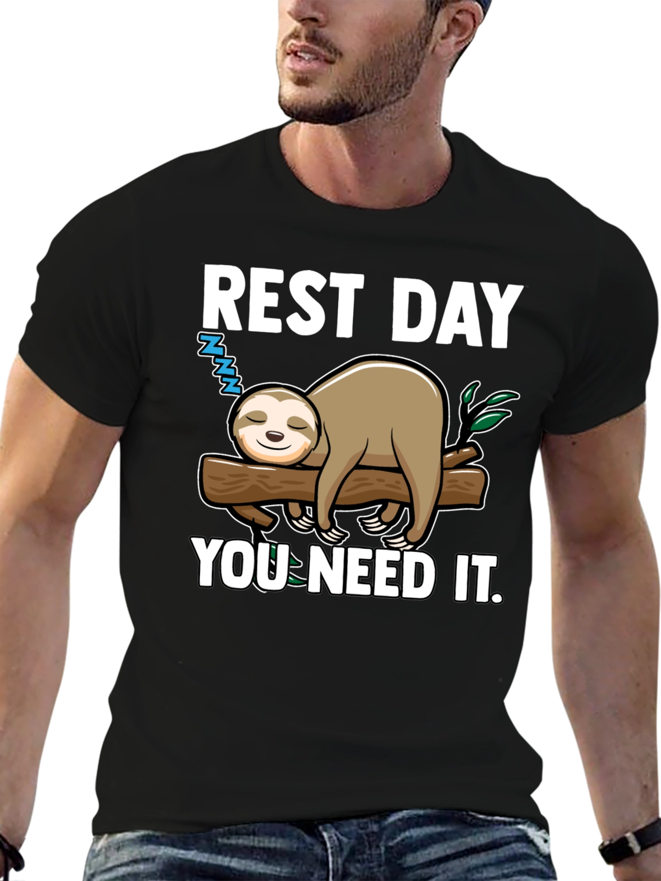 Rest Day Sloth Tee - You Need It!