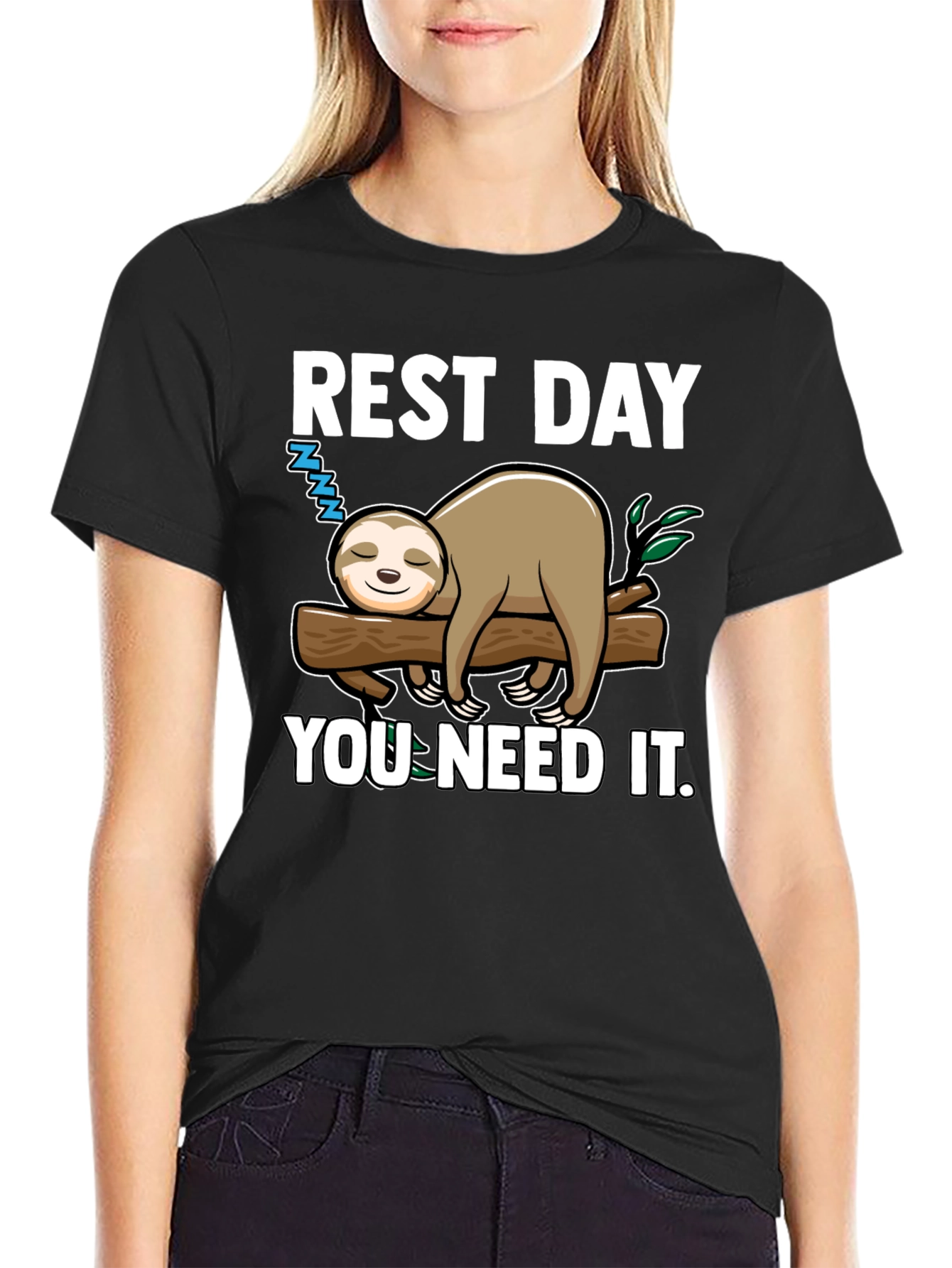 Rest Day Sloth Tee - You Need It!