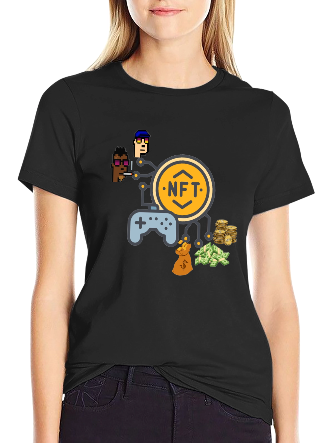 NFT Gaming Black T-Shirt