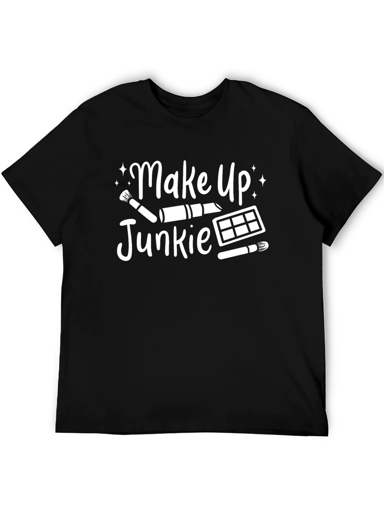 Make Up Junkie Black Tee
