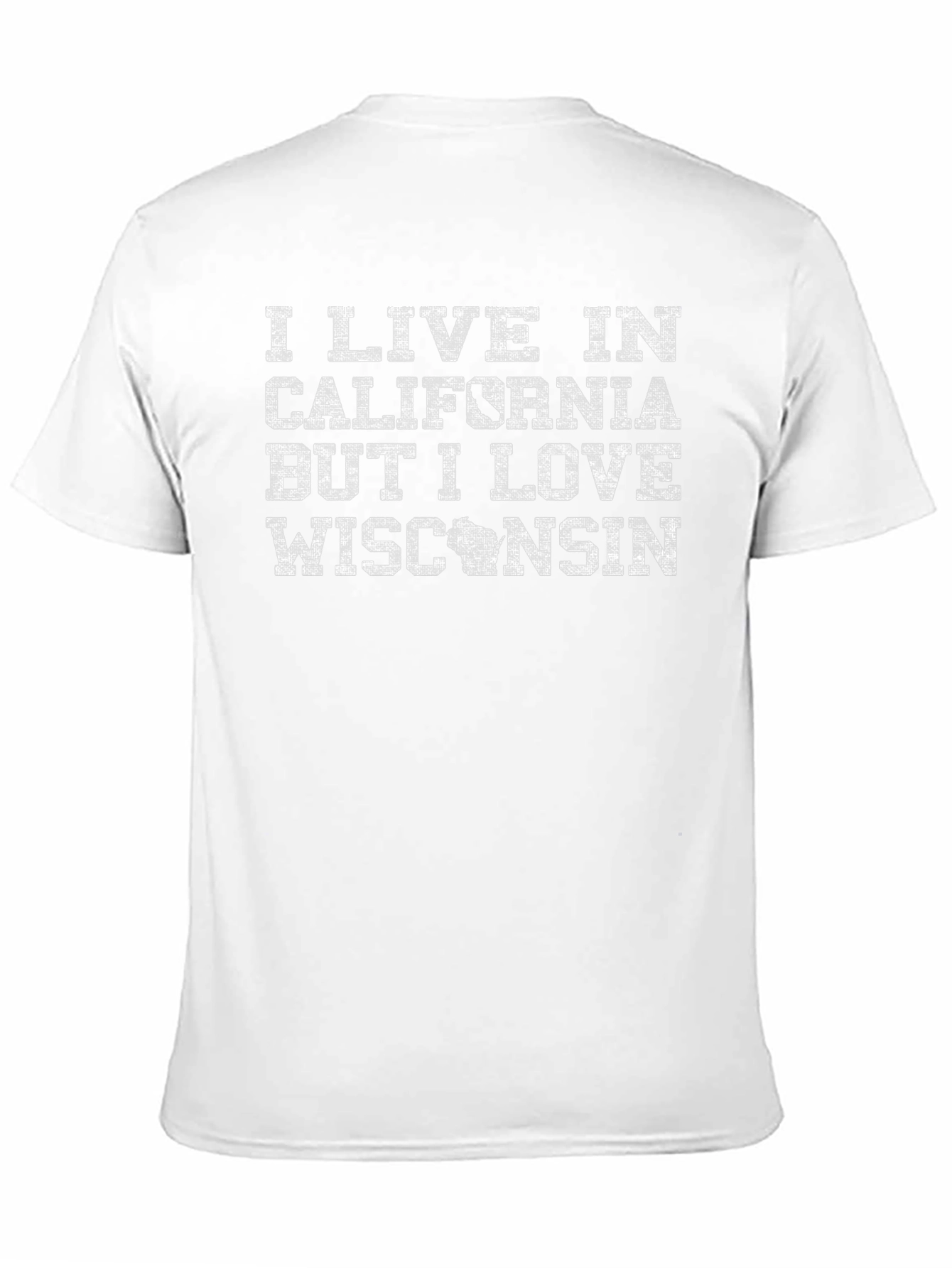 California Wisconsin Novelty Graphic T-Shirt