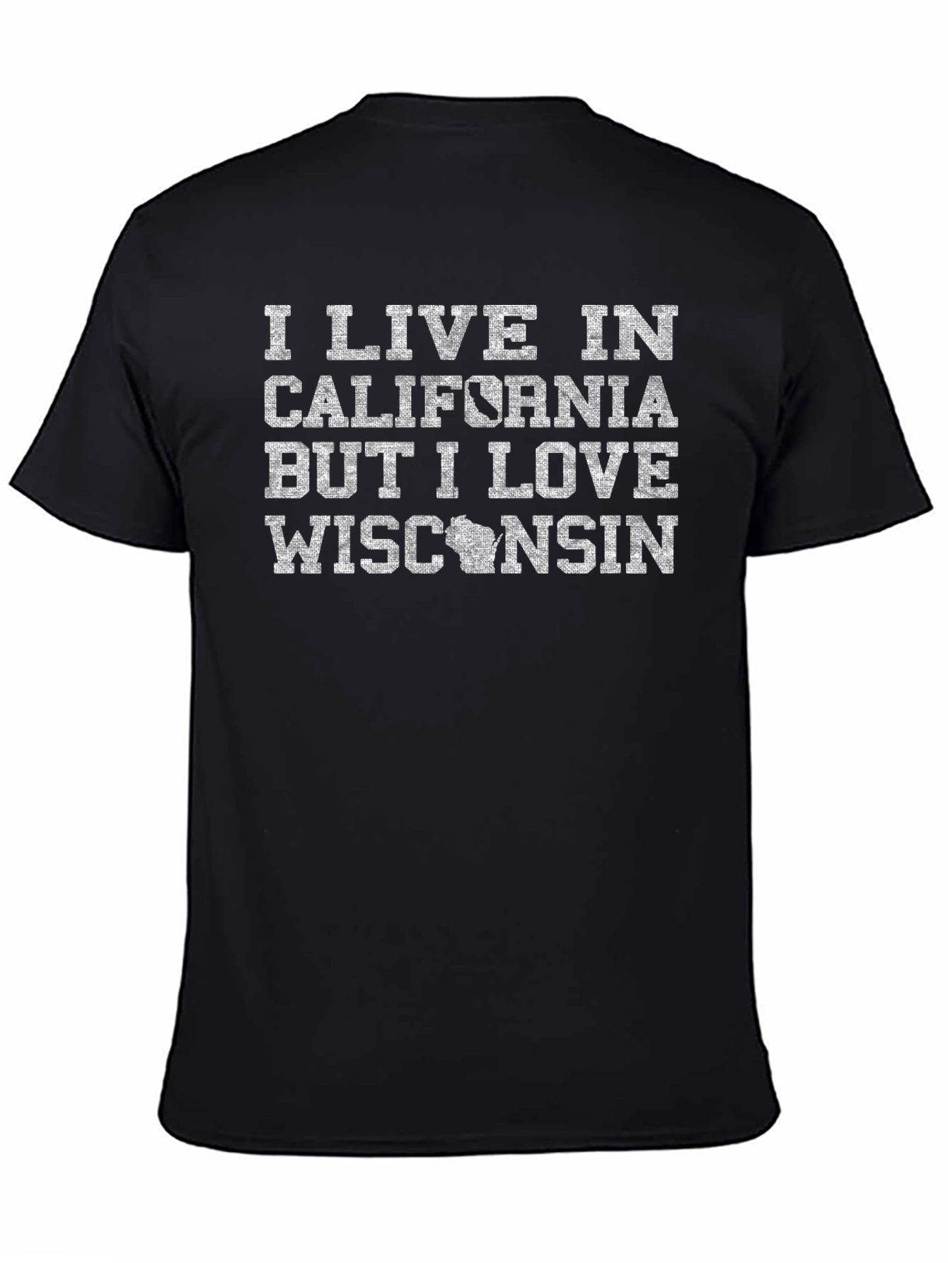 California Wisconsin Novelty Graphic T-Shirt