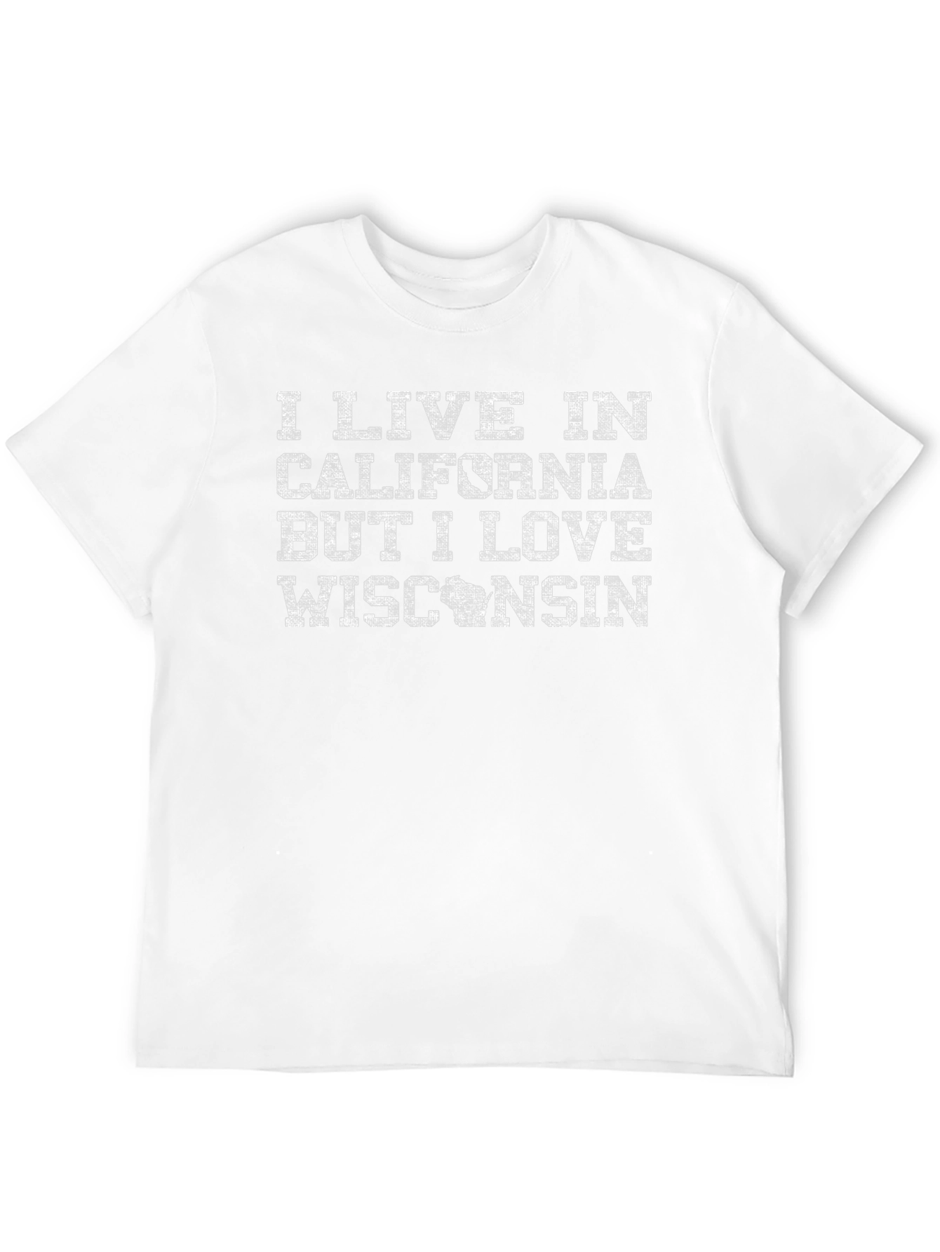 California Wisconsin Novelty Graphic T-Shirt