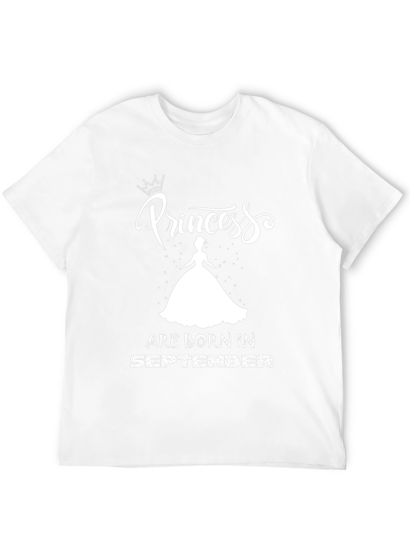 Princess Born in September Black T-Shirt