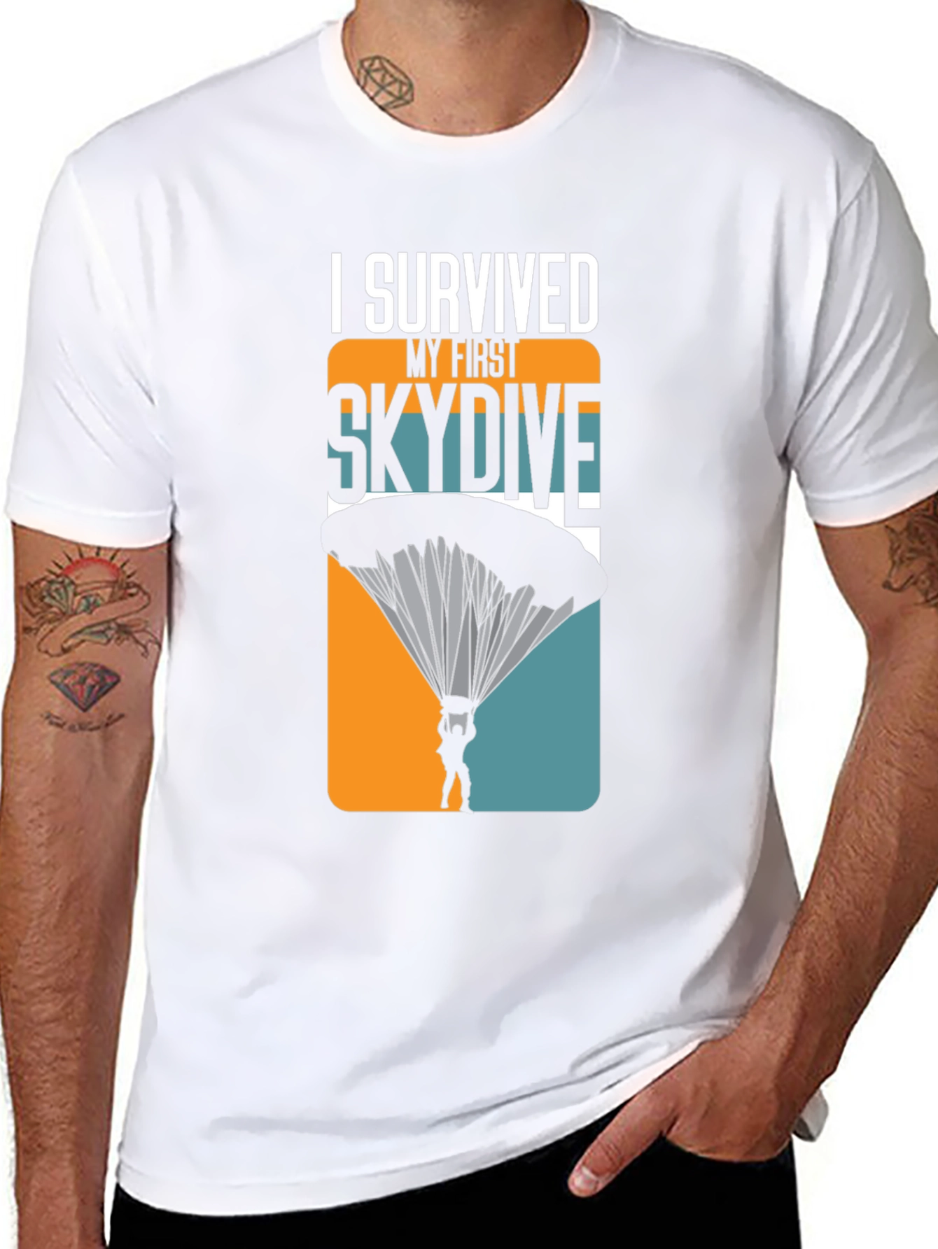 I Survived My First Skydive Graphic T-Shirt