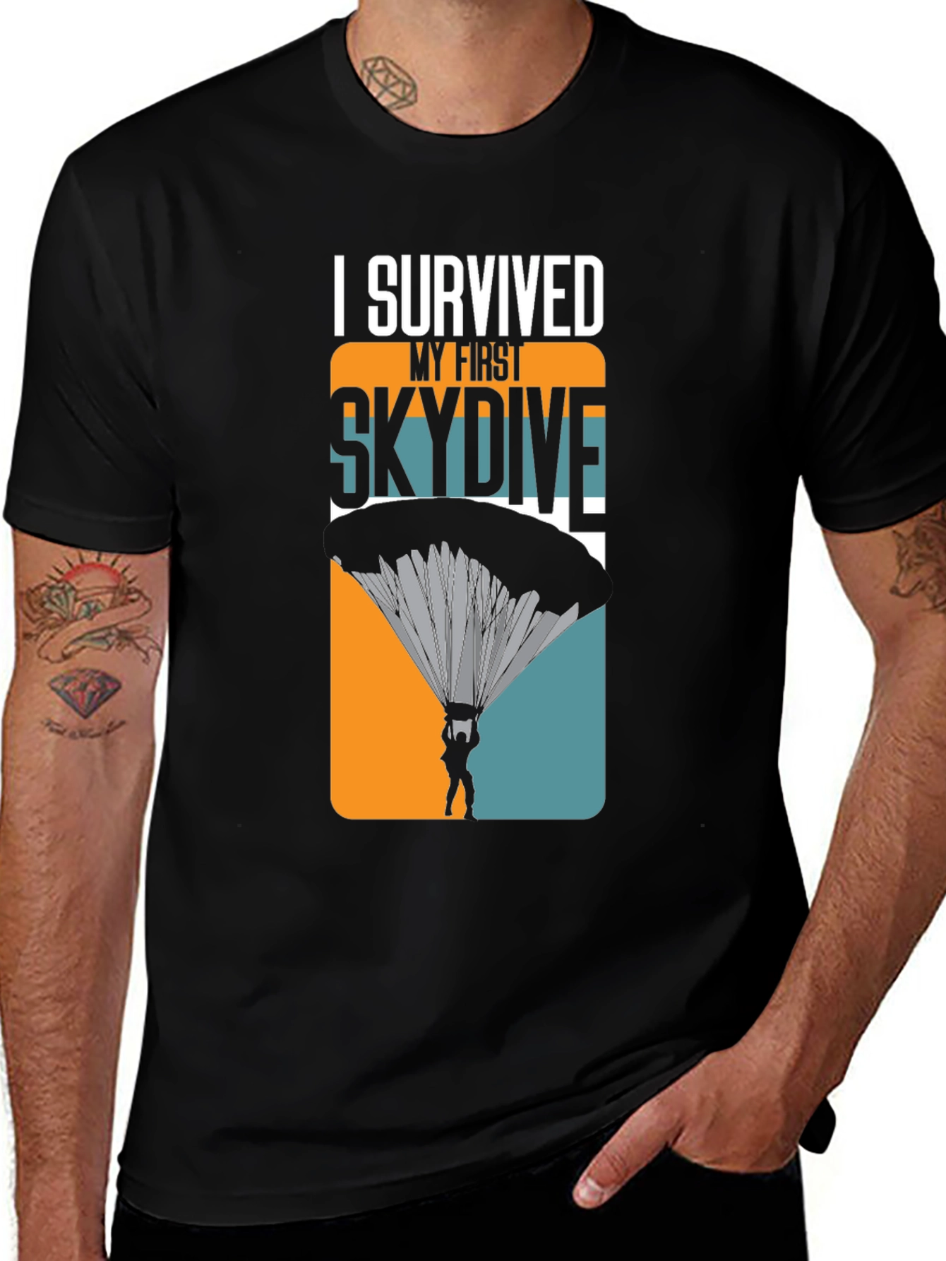 I Survived My First Skydive Graphic T-Shirt
