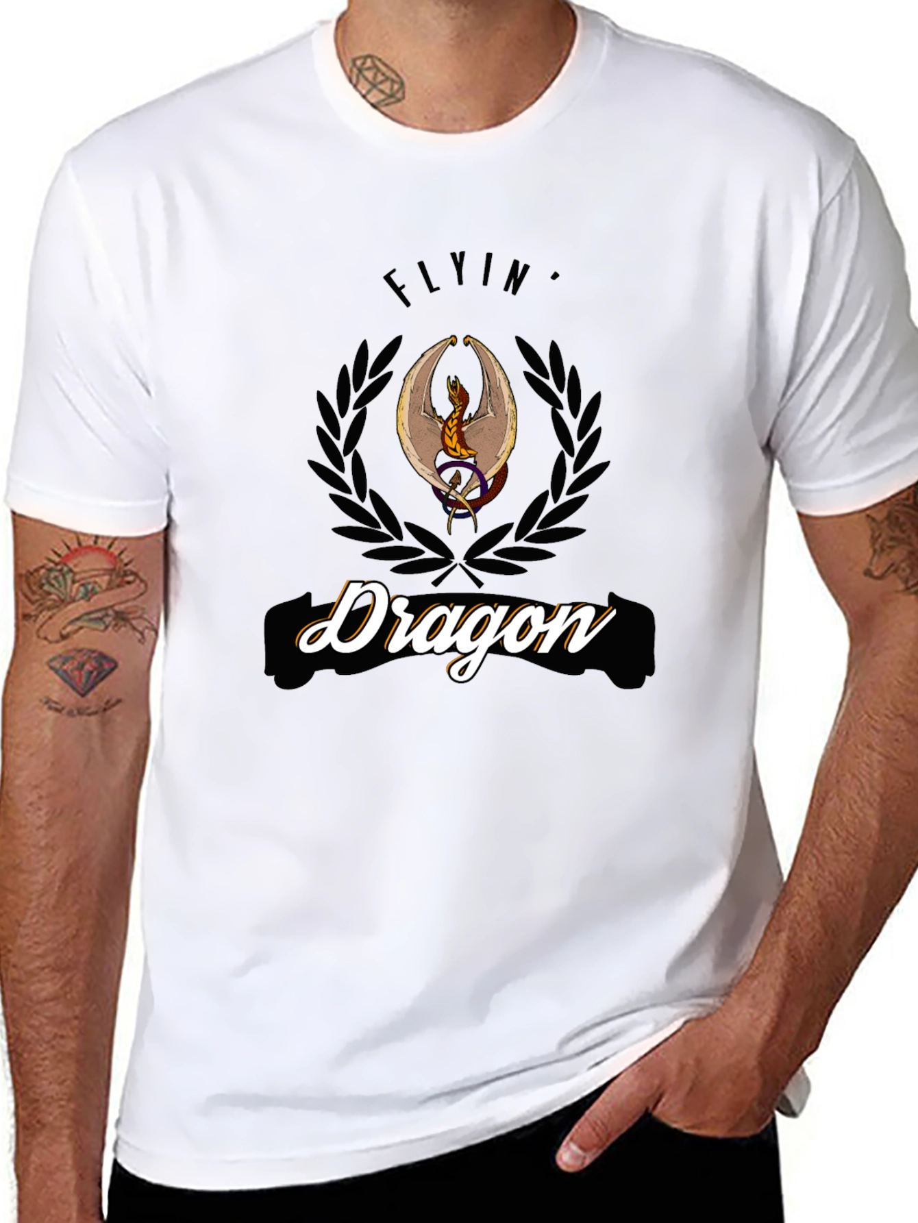 Flyin Dragon Graphic T-Shirt