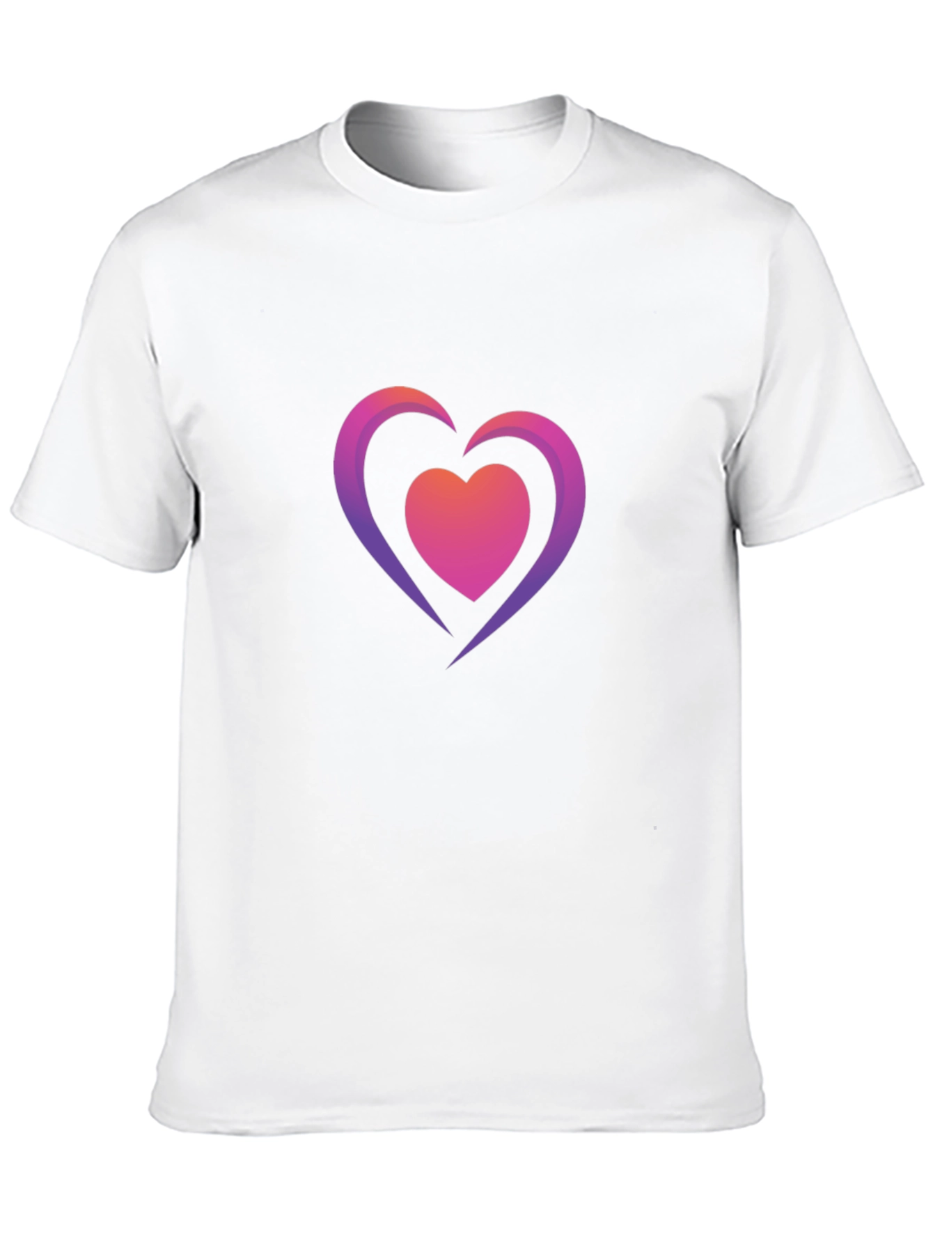 Heart Graphic Black T-Shirt - Stylish Casual Tee
