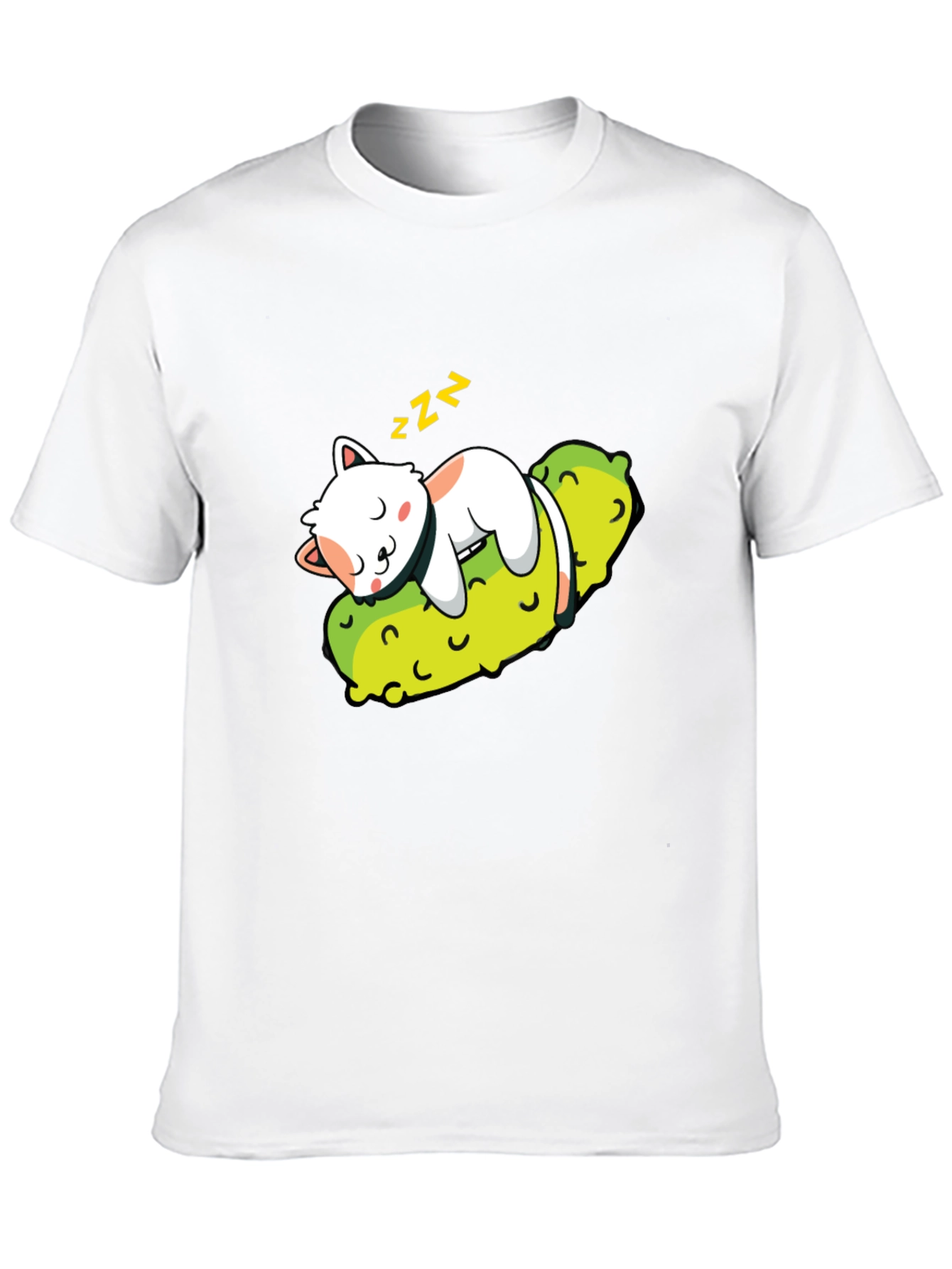 Cat Nap Pickle T-Shirt - Comfy Cotton Blend