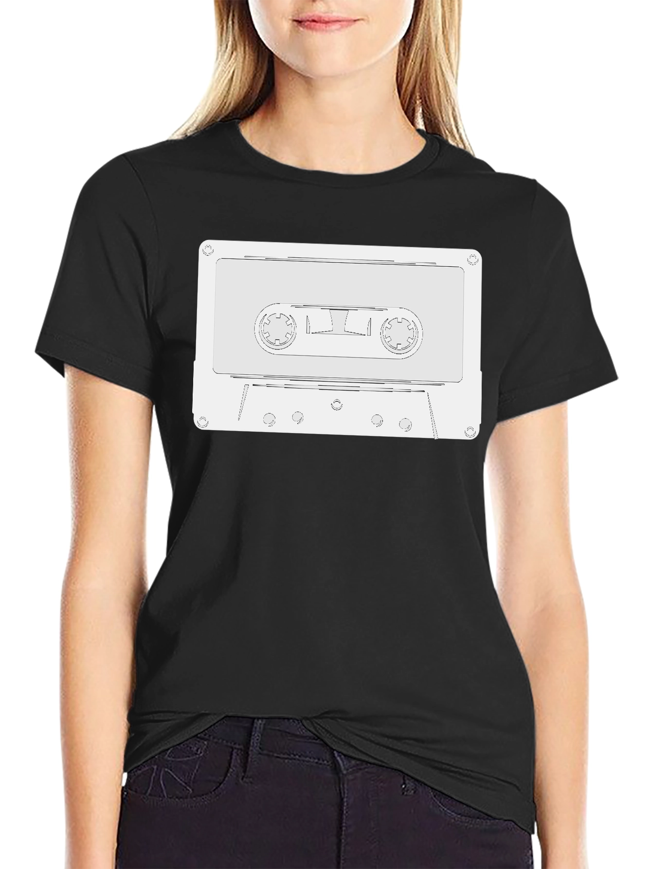 Retro Cassette Tape Graphic T-Shirt - Classic Style