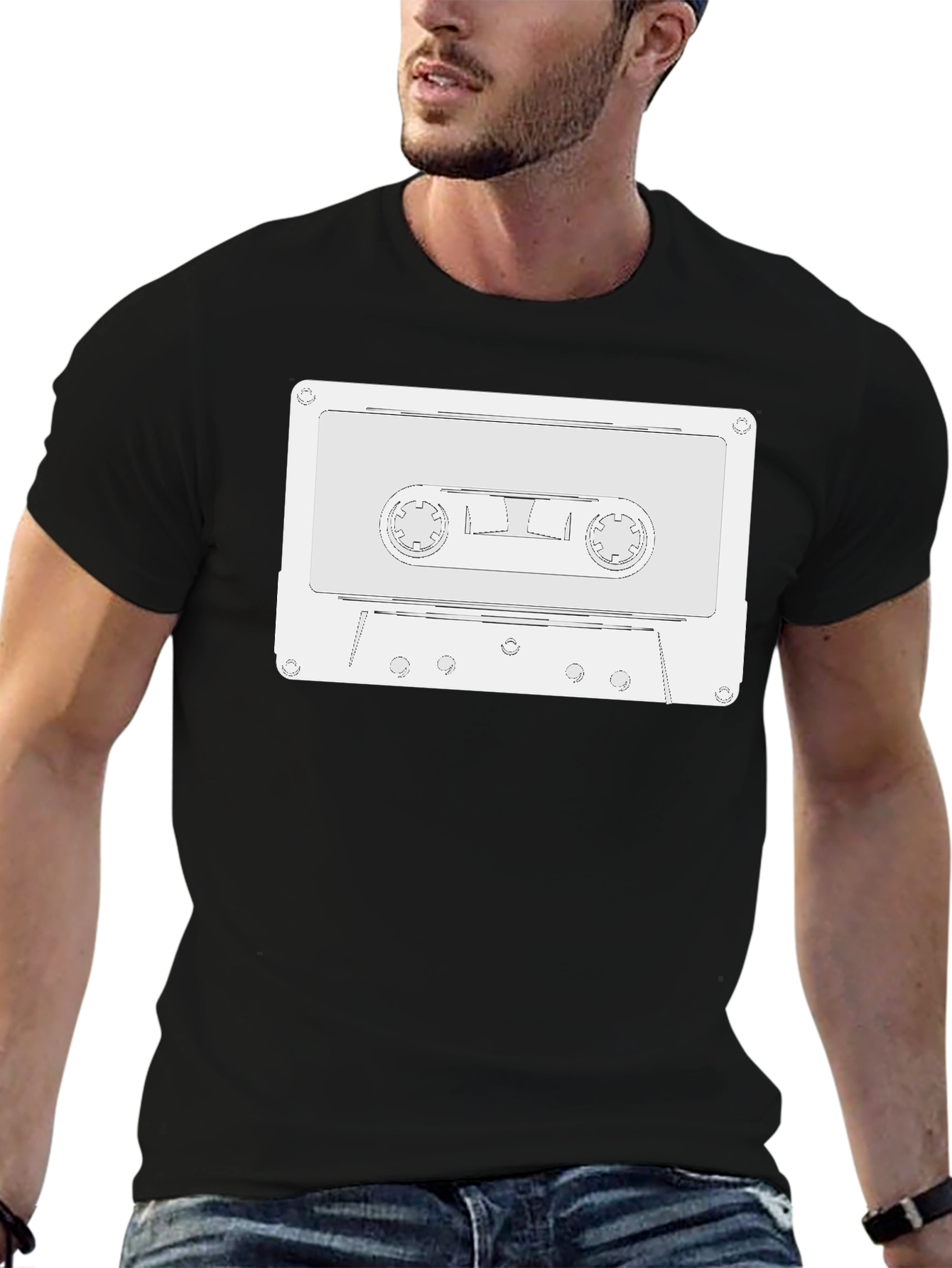 Retro Cassette Tape Graphic T-Shirt - Classic Style