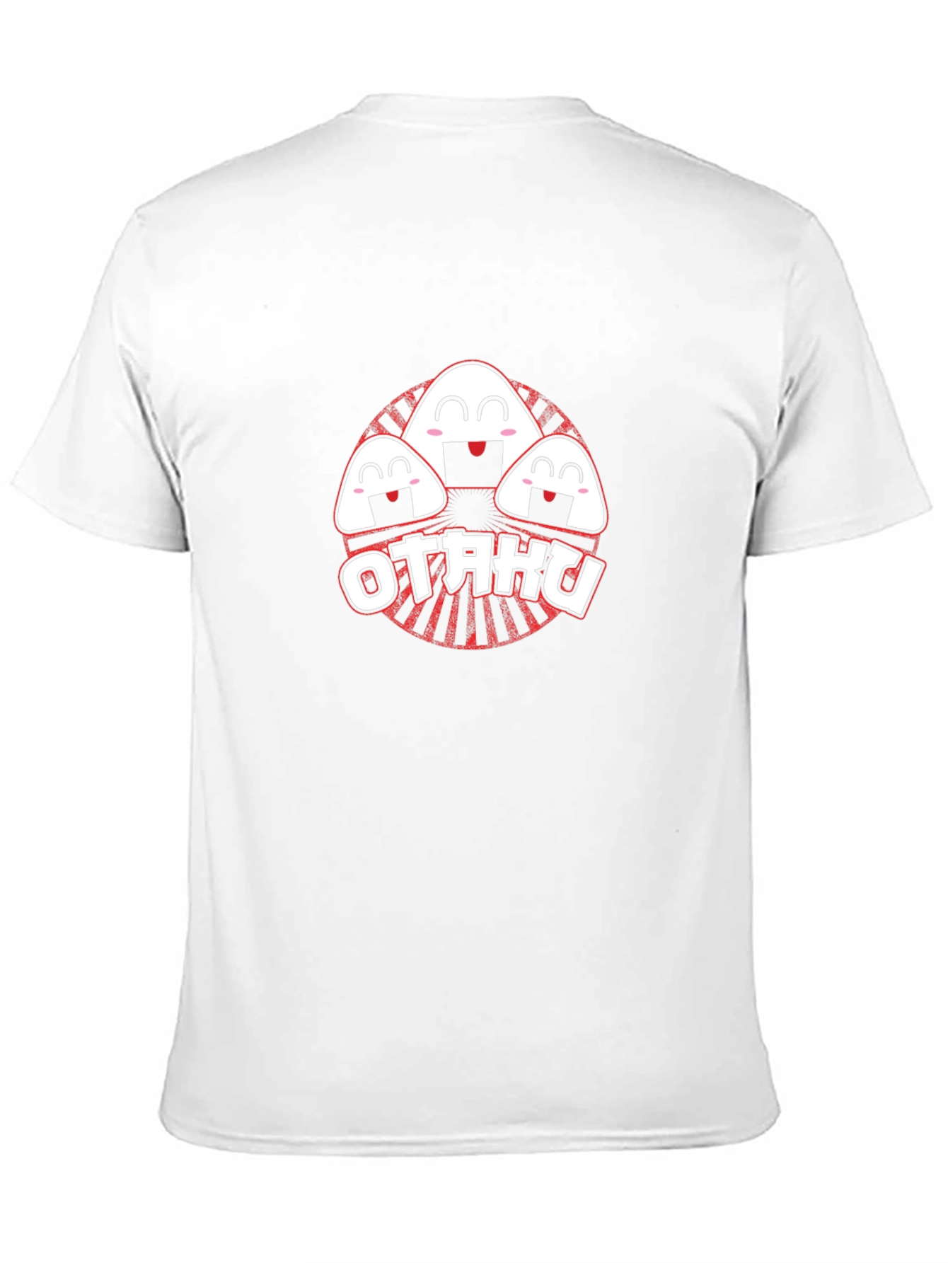 Otaku Anime Rice Ball Graphic Tee - Black