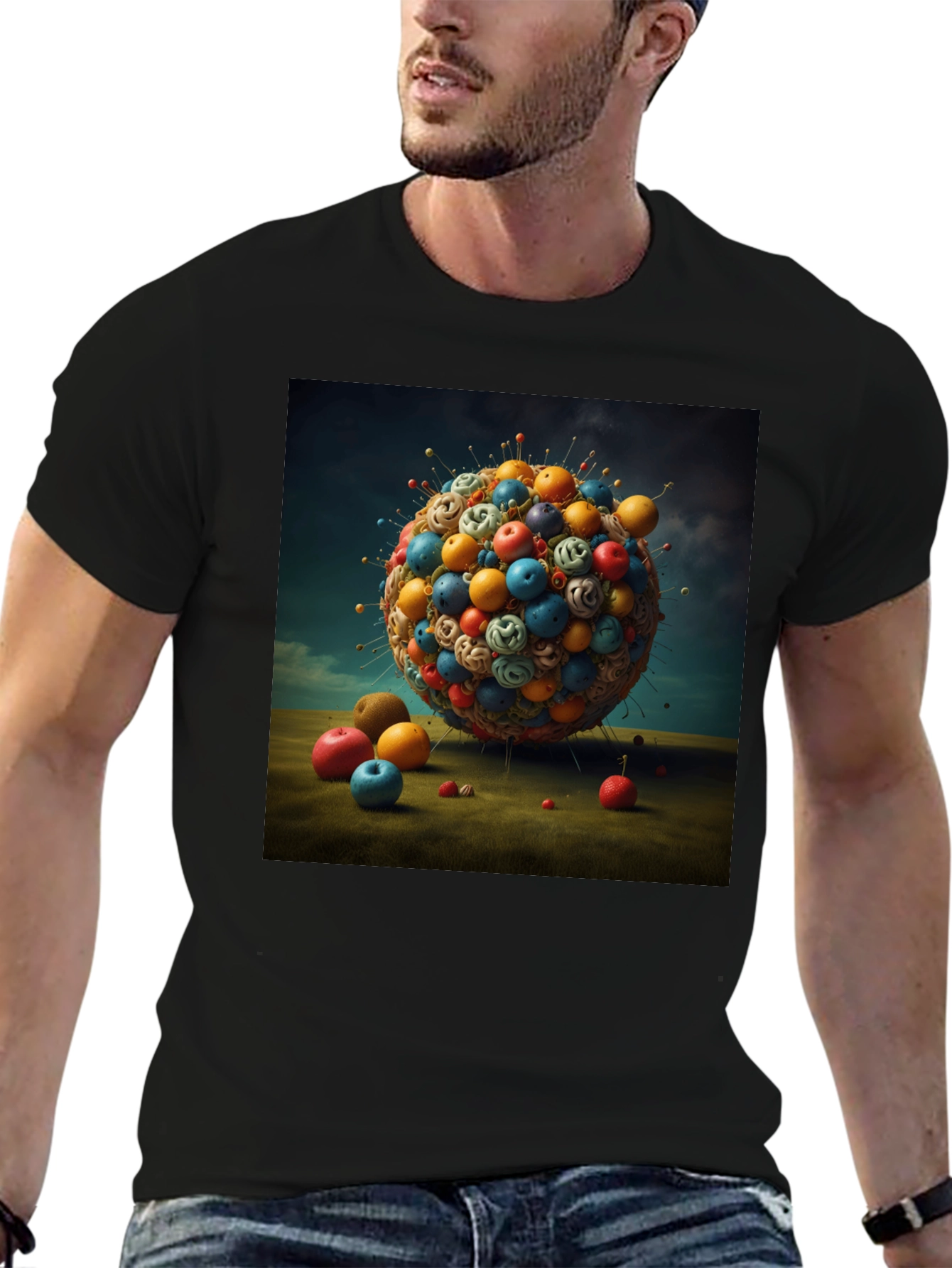 Sphere Design Black T-Shirt