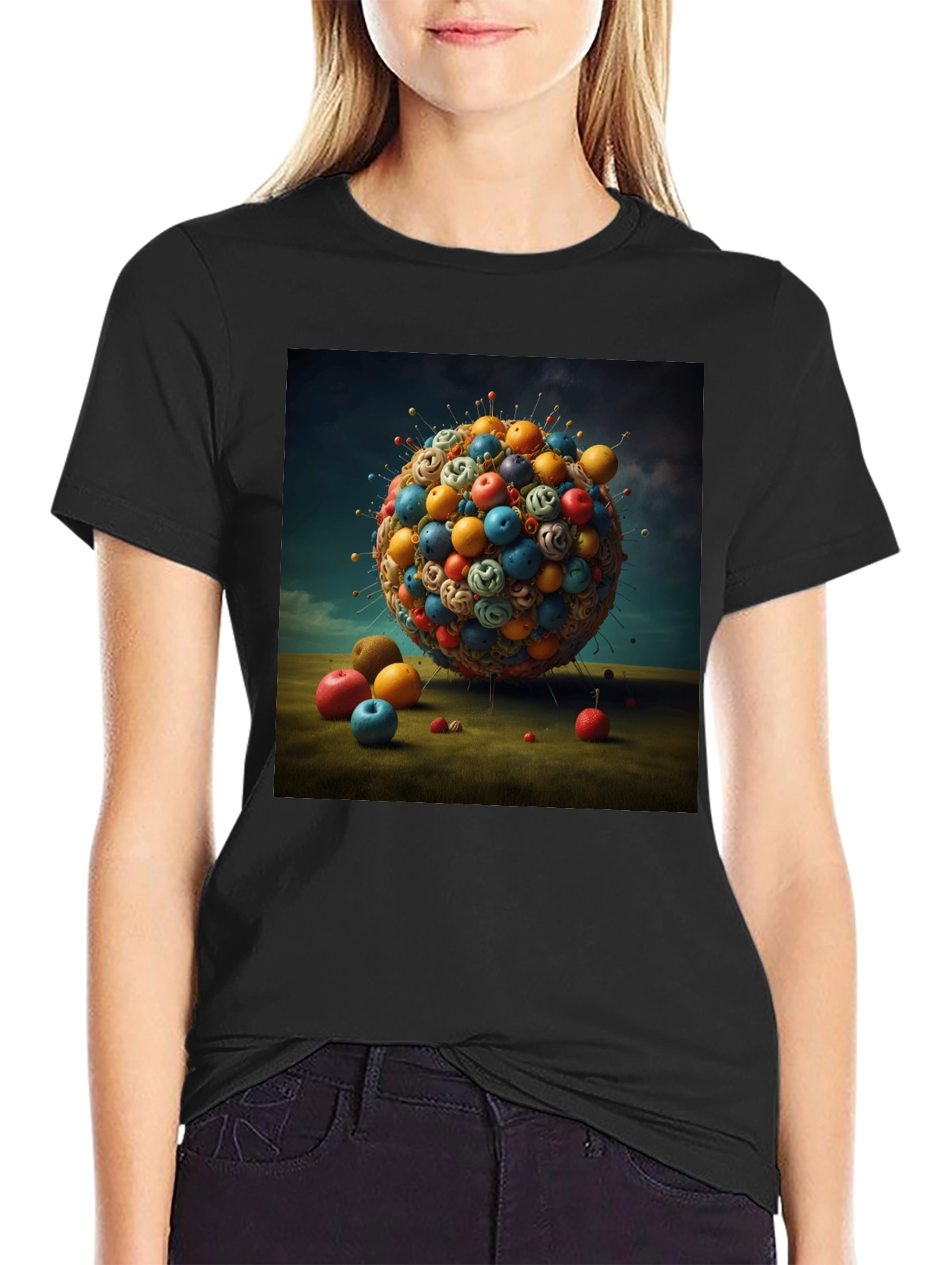 Sphere Design Black T-Shirt