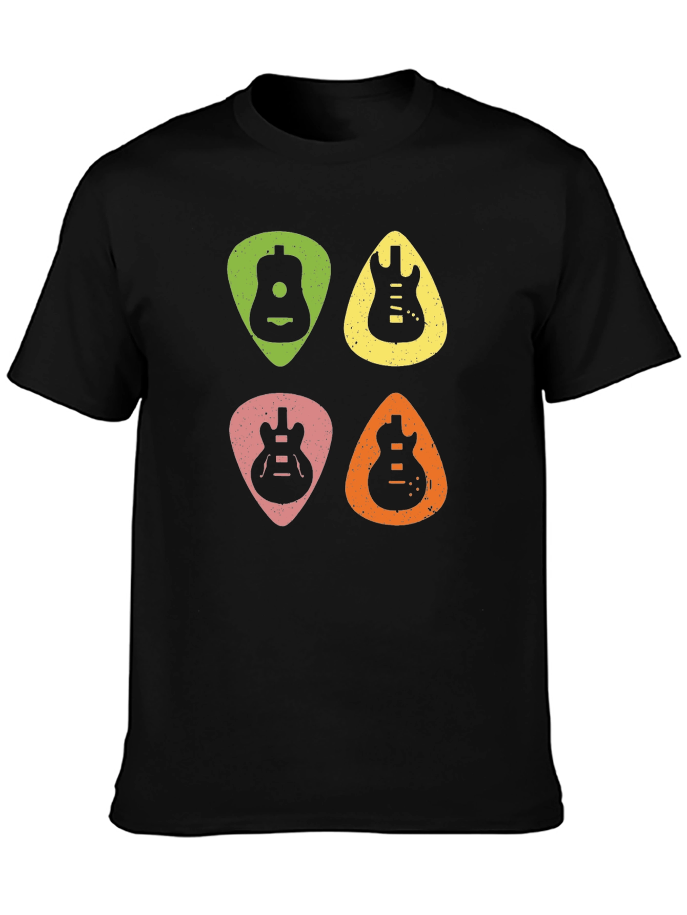 Guitar Pick Art Graphic Tee