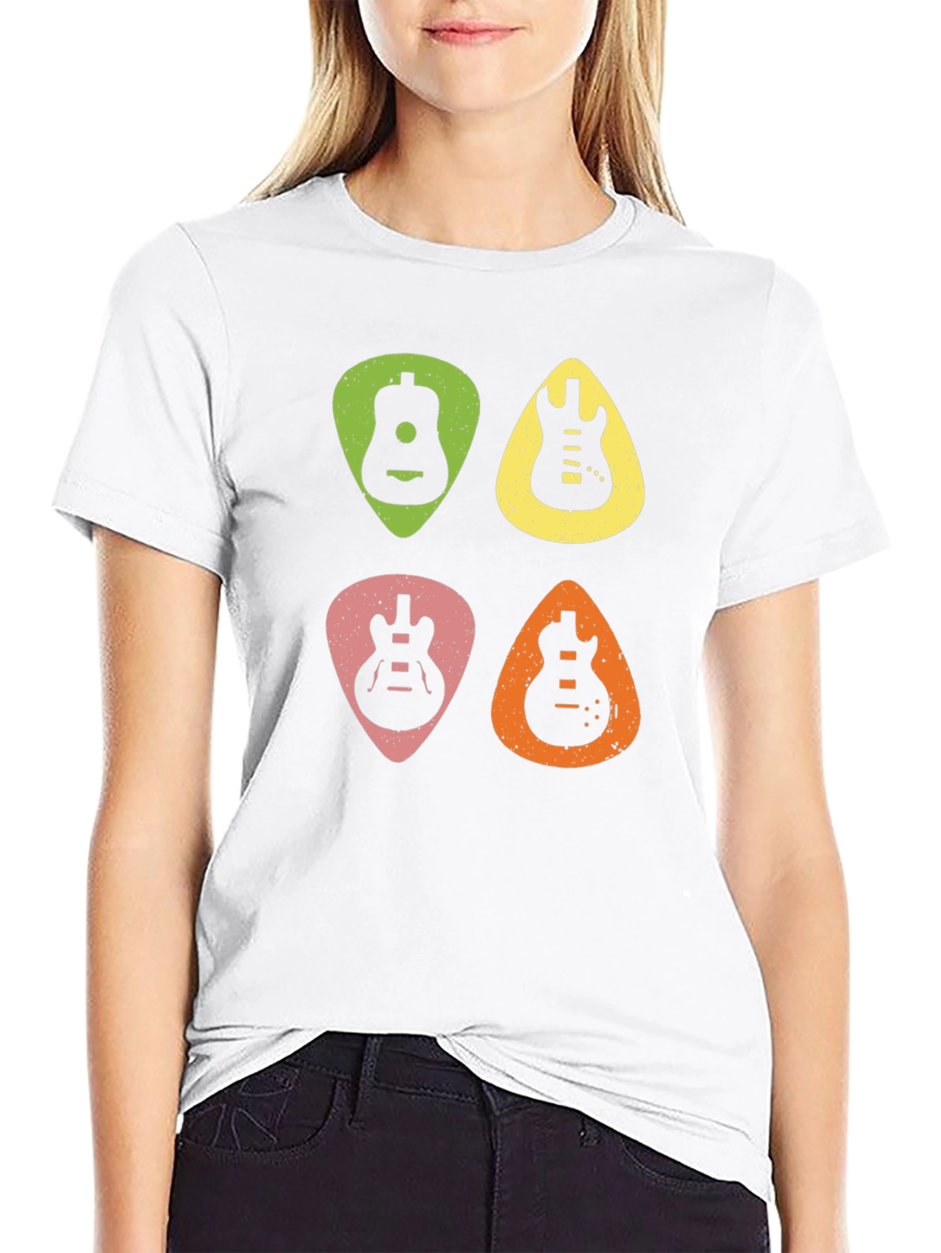 Guitar Pick Art Graphic Tee
