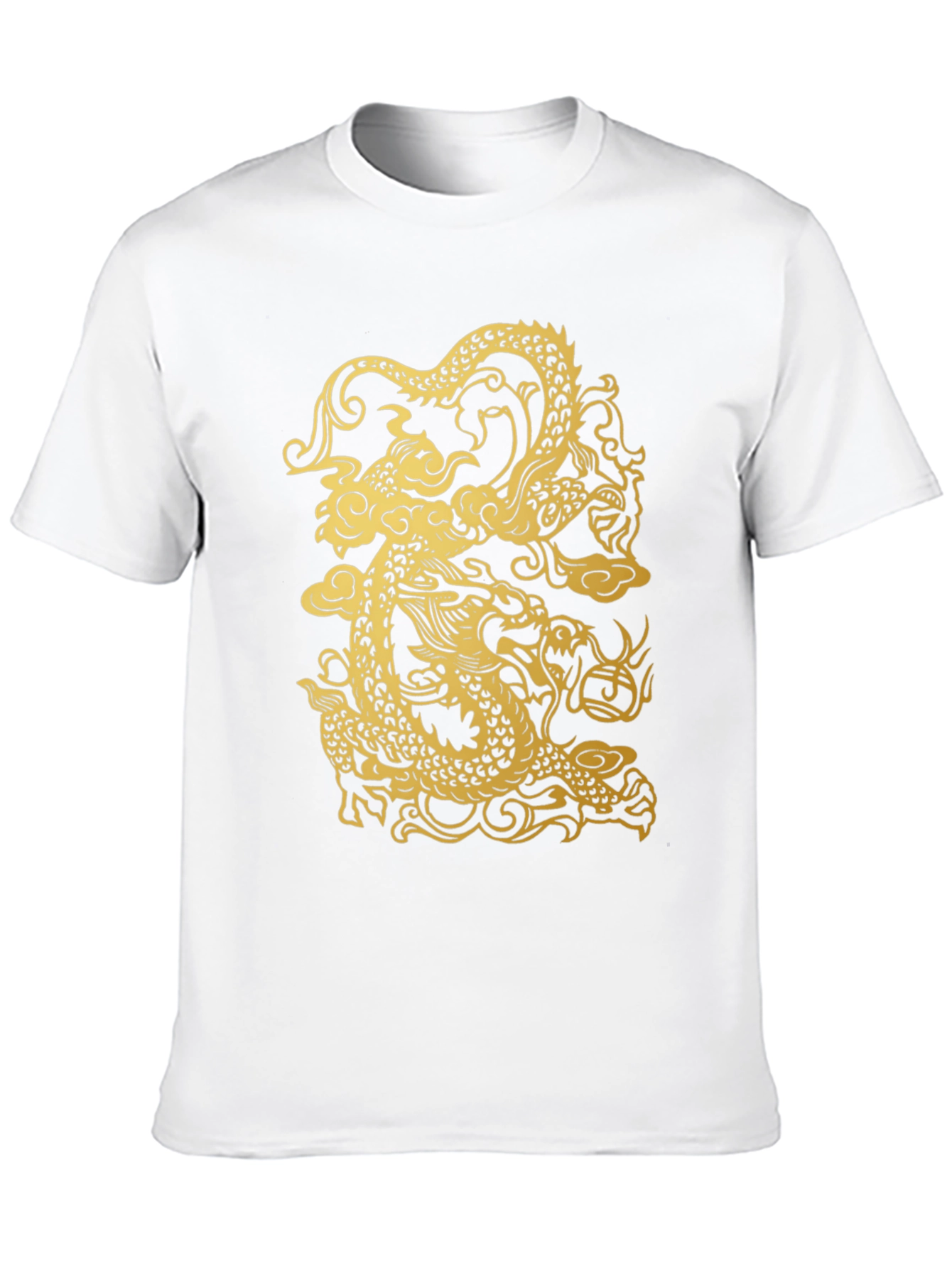 Dragon Graphic Print Black T-Shirt